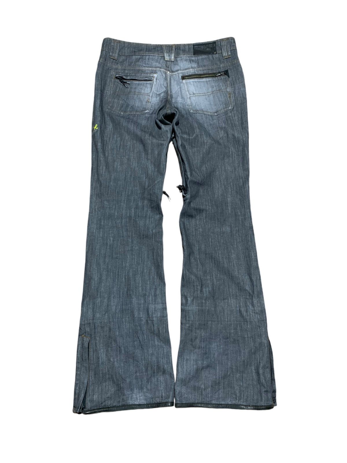 If Six Was Nine Holden multi zip flare denim layered jeans ifsixwasnine Size US 35 - 2 Thumbnail