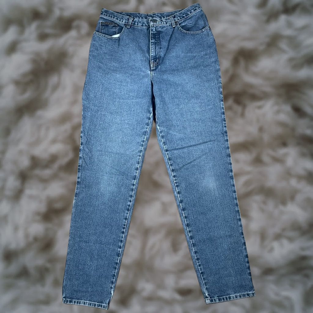 Sea New York New York Jeans Jeans High Rise Classic Fit Blue Wash 16 Tall Womens 100% Cotton Denim Long Straight Jeans Size 38" / US 16 / IT 52 - 1 Thumbnail