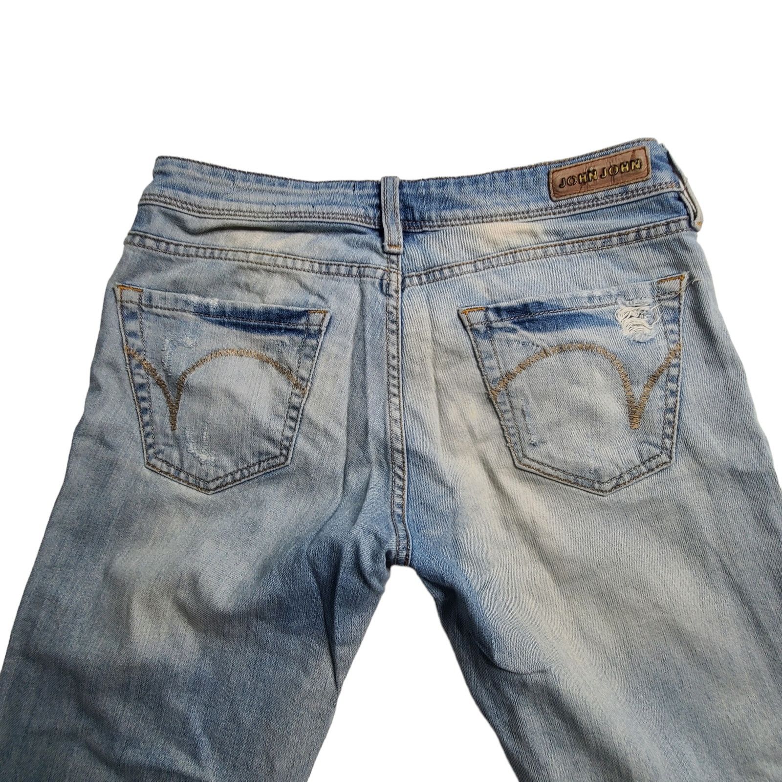 Other John John Distressed Bootcut Mid Rise Jeans US 8 Waist 28 Size 28" / US 6 / IT 42 - 3 Thumbnail