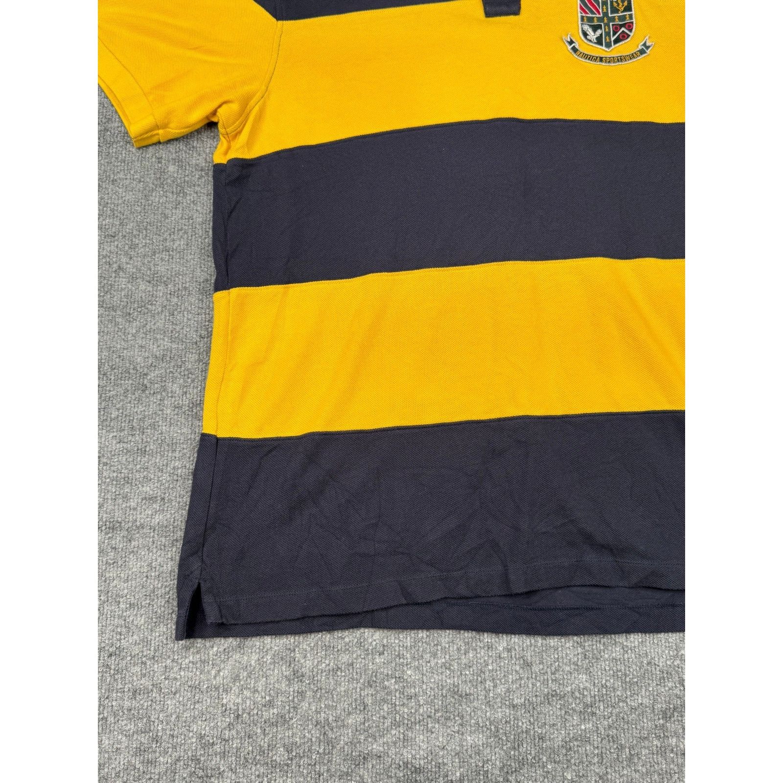 Nautica Vtg Nautica Sportswear Rugby Polo Shirt XL Striped Crest Size US XL / EU 56 / 4 - 19 Thumbnail