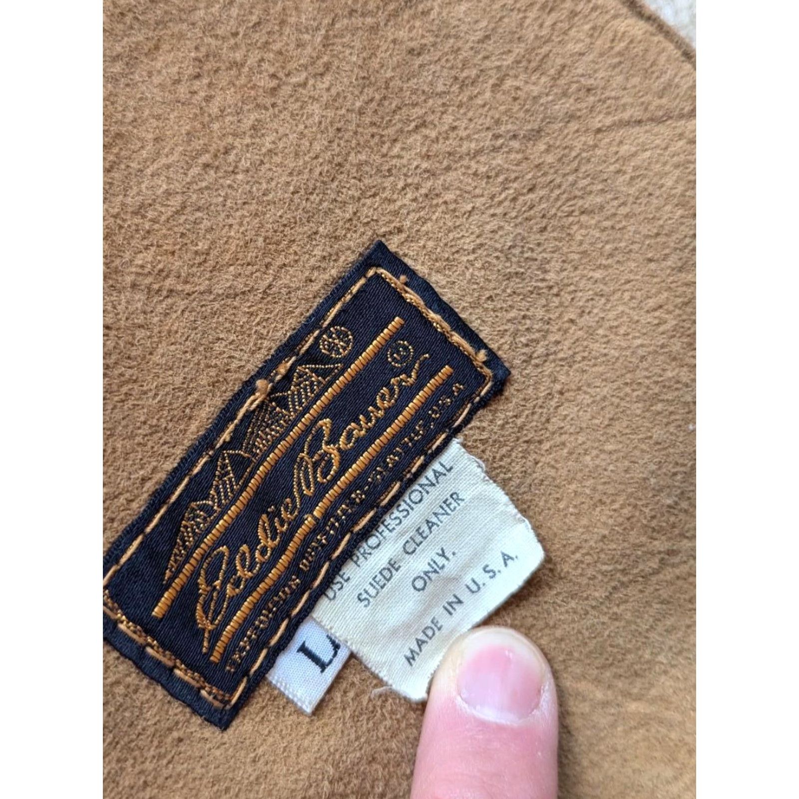 Eddie Bauer VINTAGE Eddie Bauer Vest Men M 40 Brown Sheepskin Leather Western Shearling Wool Lining Chest 40in Measurements 1960s Size US M / EU 48-50 / 2 - 7 Thumbnail