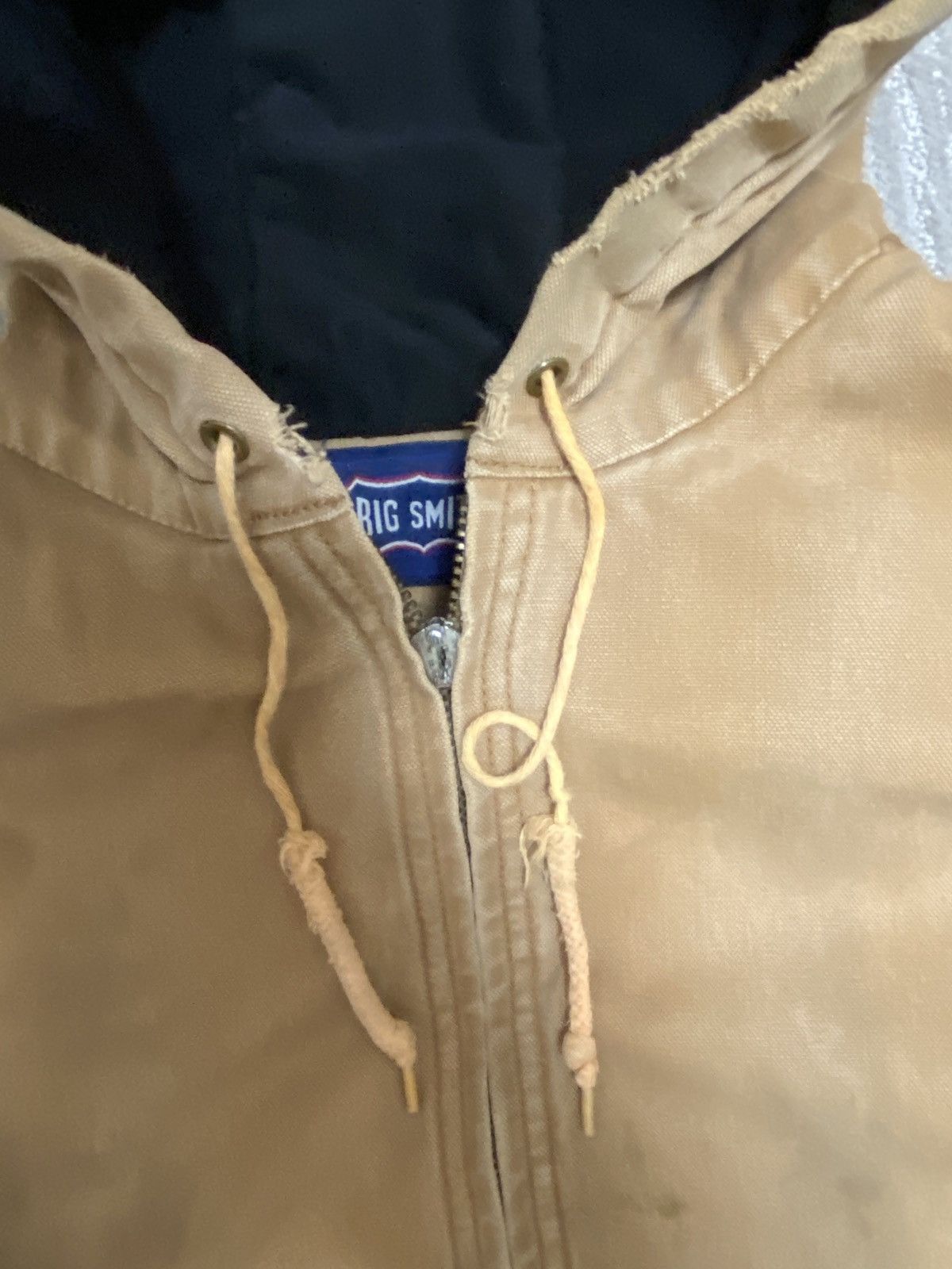 Carhartt Vintage distressed big smith beige workwear hooded jacket Size US L / EU 52-54 / 3 - 5 Thumbnail