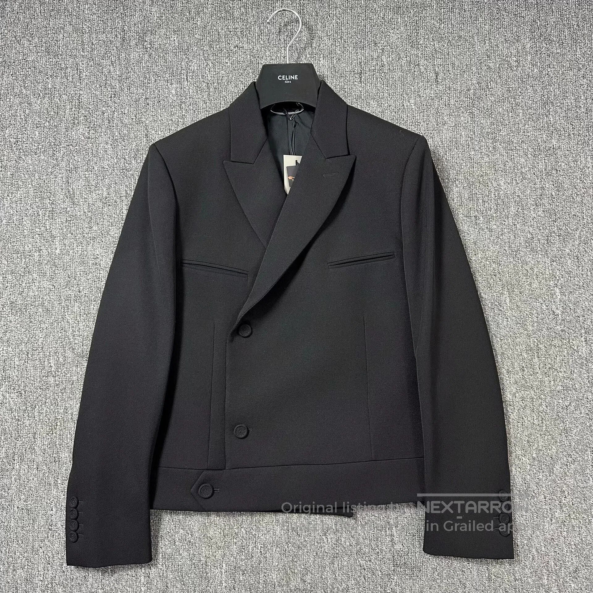 Dior Dior Man Black Peak Lapel Wool Blazer. Size US S / EU 44-46 / 1 - 1 Thumbnail