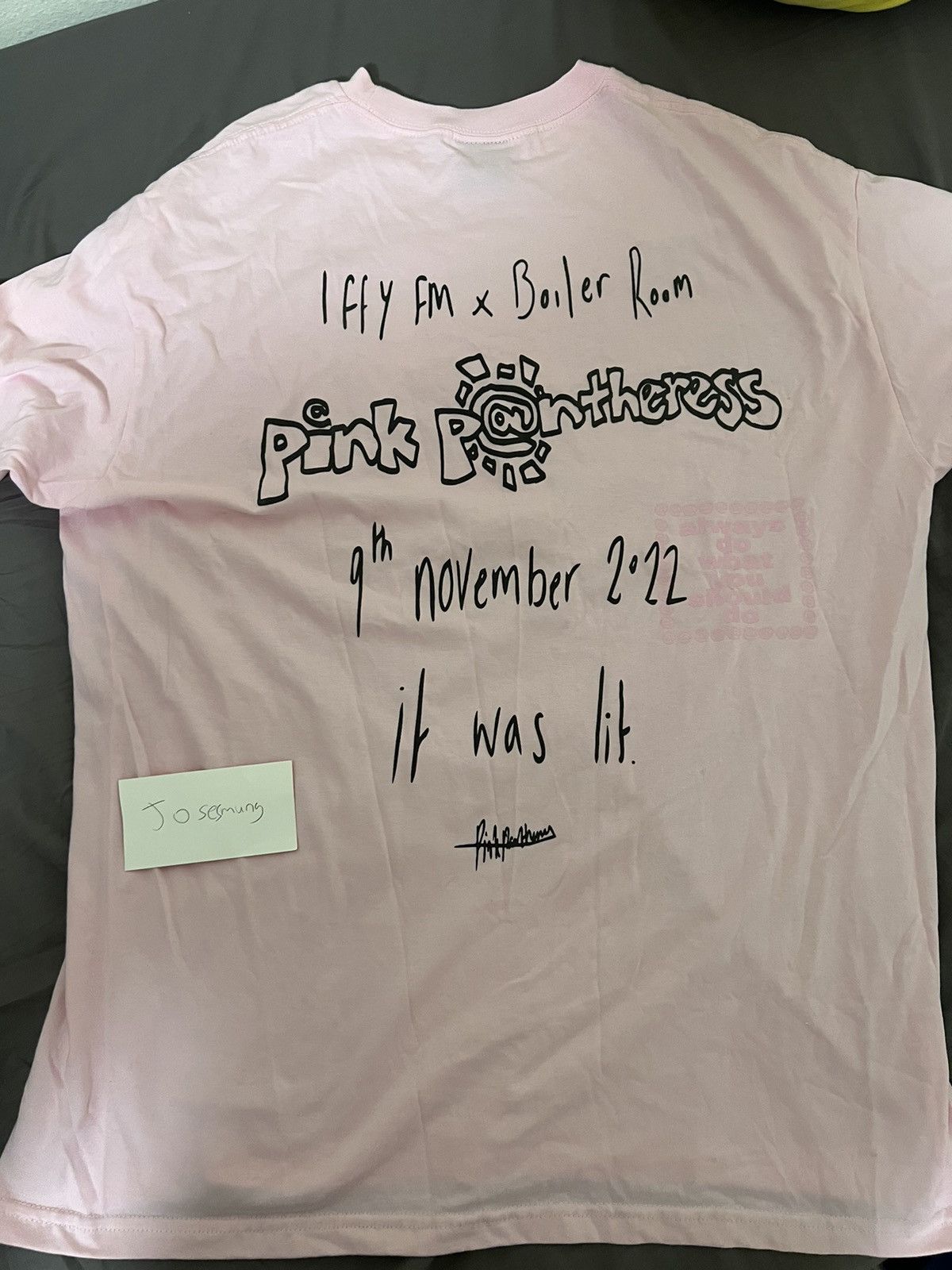 Boiler Room PinkPantheress ADWYSD Boiler Room Concert Tee | Grailed