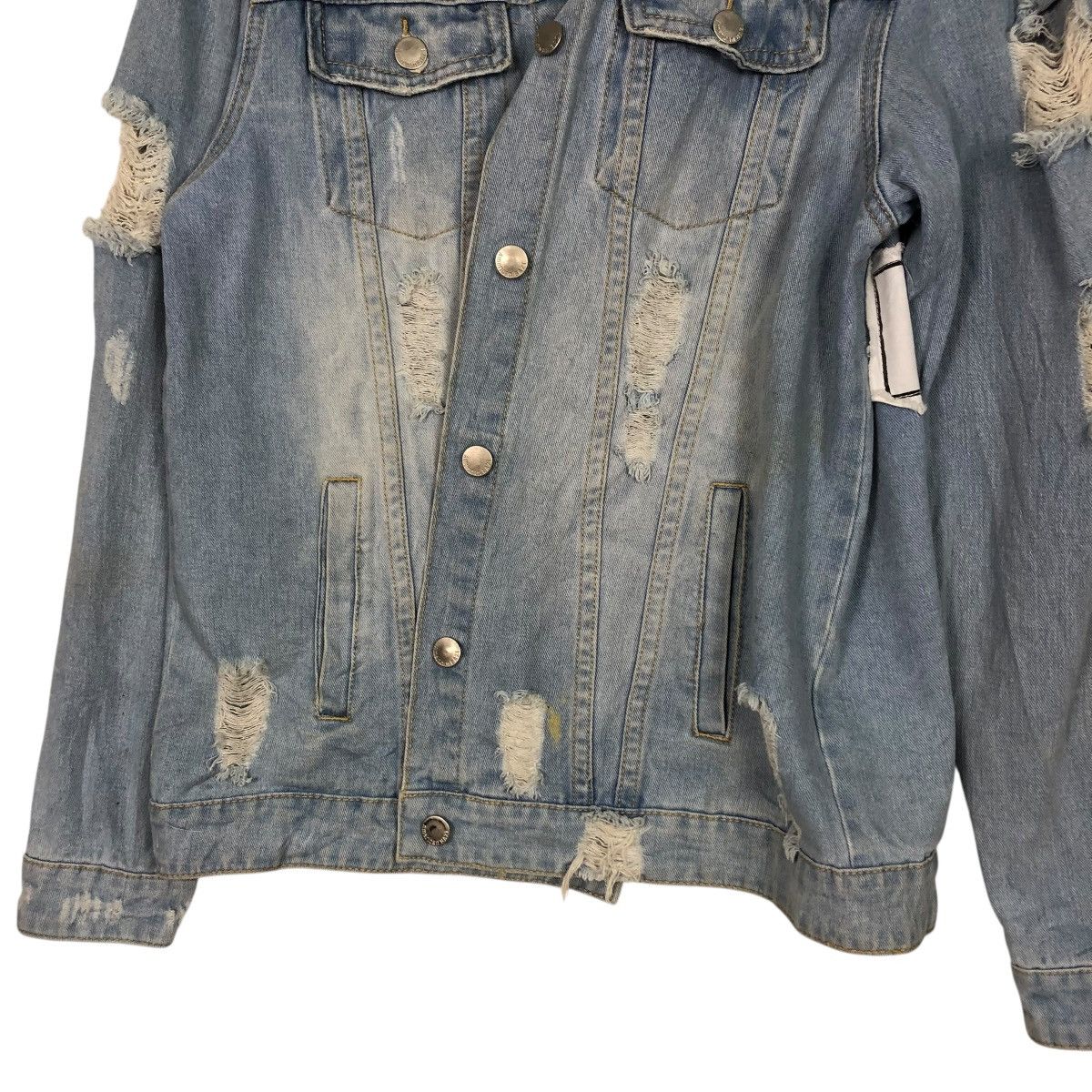 Vintage 🔥VINTAGE DENIM SHIRT JACKET BIKER PUNK DESIGN BAZI USA Size US M / EU 48-50 / 2 - 21 Thumbnail