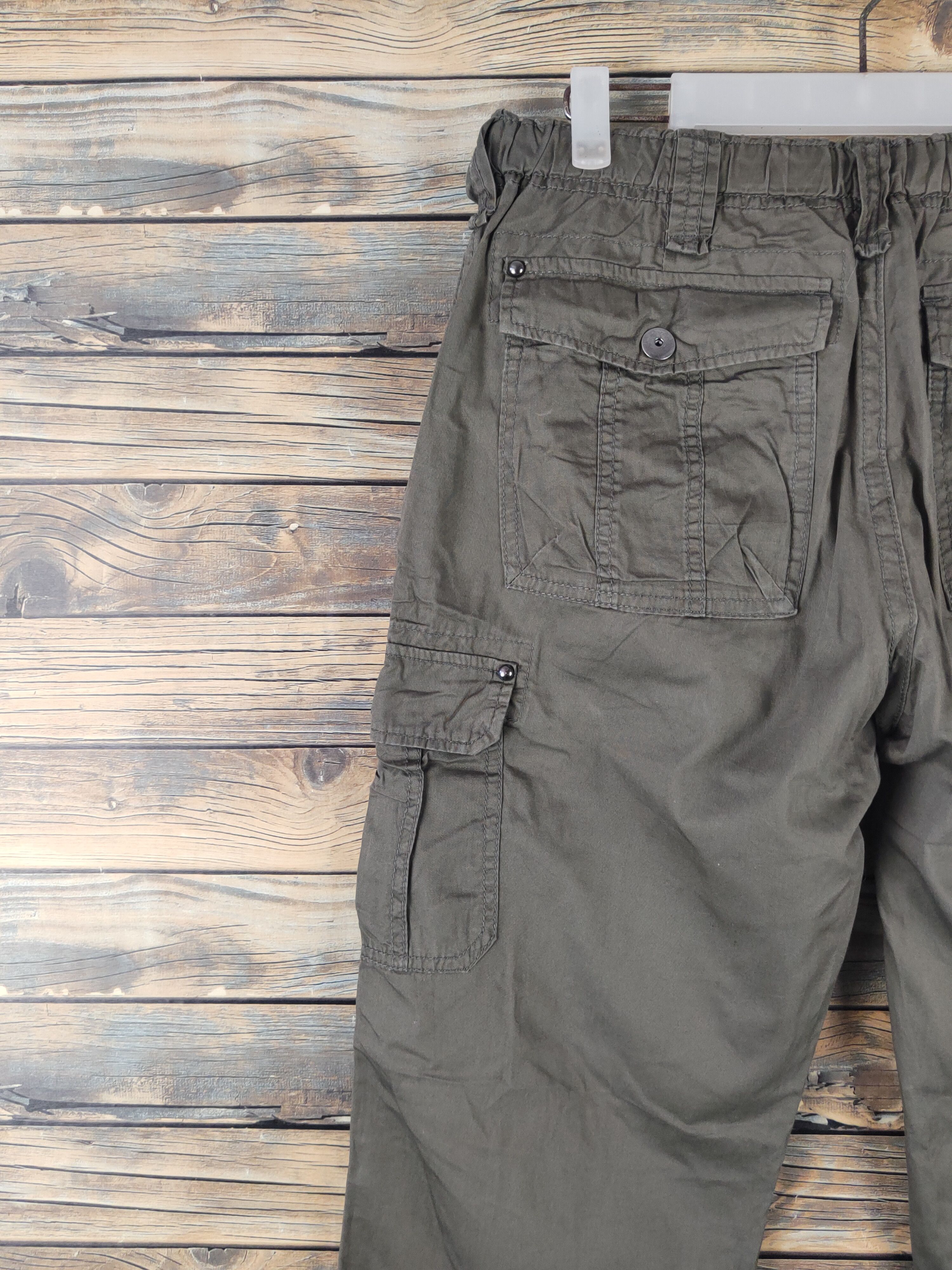 Japanese Brand DL Japanese Brand Dark Olive Multipocket Cargo Pants #2116 Size US 32 / EU 48 - 8 Thumbnail