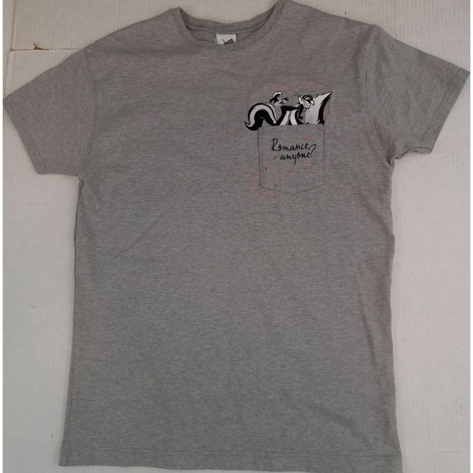Vintage VINTAGE Warner Bros Studio Store Pepe Le Pew Penelope Pussycat True Romance Printed T-Shirt Gray 1990-1999 XXS? No Size US L / EU 52-54 / 3 - 2 Thumbnail