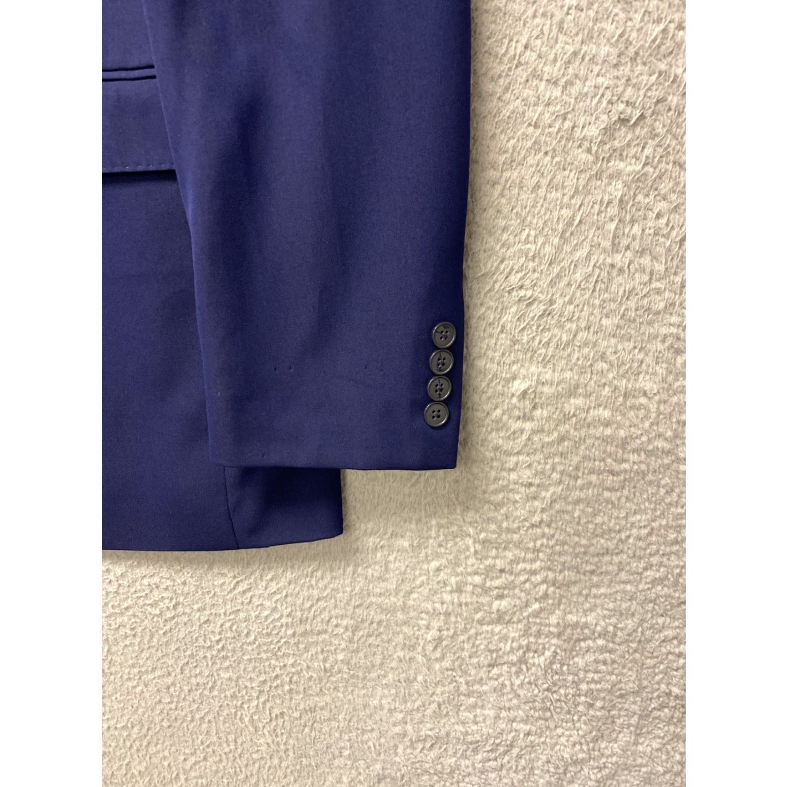 Calvin Klein CALVIN KLEIN Suit Jacket Navy 42L /42L Slim Single-Breasted Notch Lapel 2-Button Size 42L - 2 Thumbnail