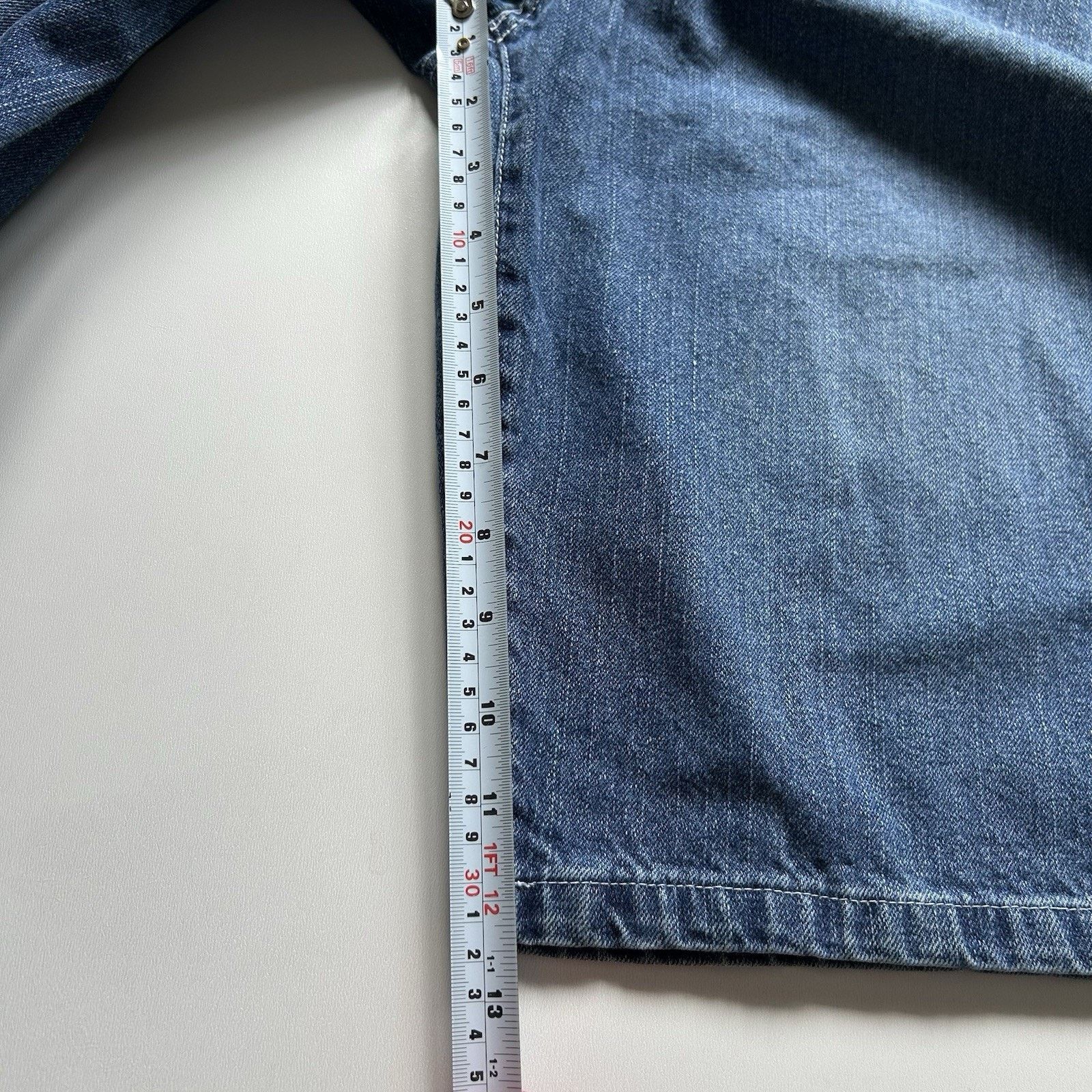 Vintage Vintage Exco Jorts Mens 28 Y2K Blue Denim Jean Shorts Baggy Size US 28 / EU 44 - 10 Thumbnail