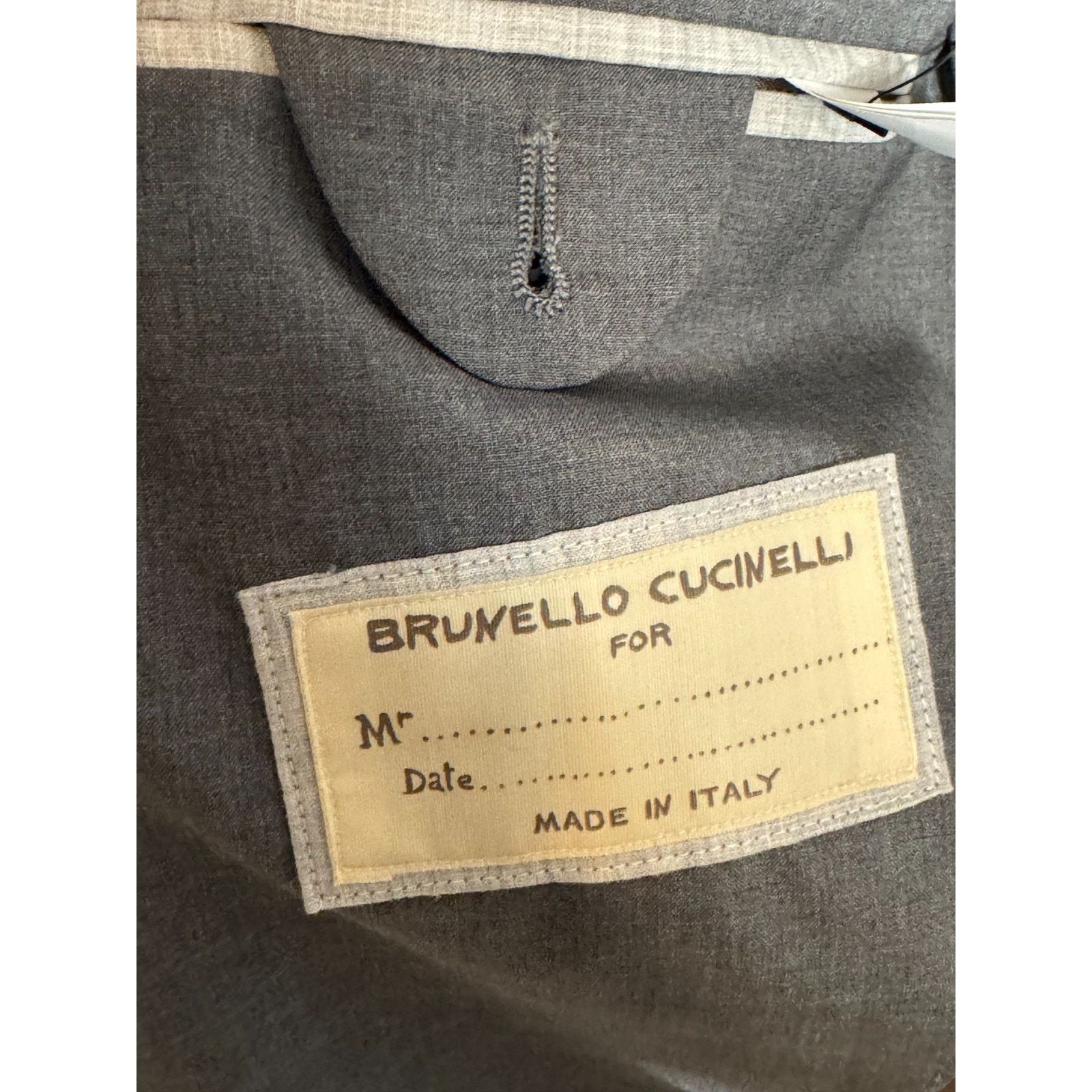 Brunello Cucinelli Brunello Cucinelli Gray Wool Silk Deconstructed Blazer 54 44 Size 44R - 5 Thumbnail