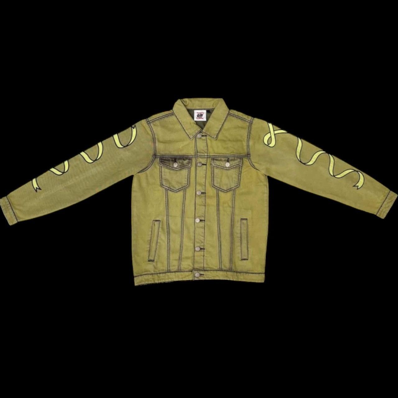 Asaali XL Asaali Cartel Mustard Yellow Stone Wash Denim Jacket Size US XL / EU 56 / 4 - 1 Thumbnail
