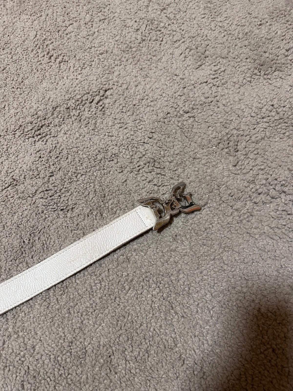 Dolce & Gabbana Dolce&Gabbana White Belt Leather Sz 80 Size ONE SIZE - 3 Thumbnail