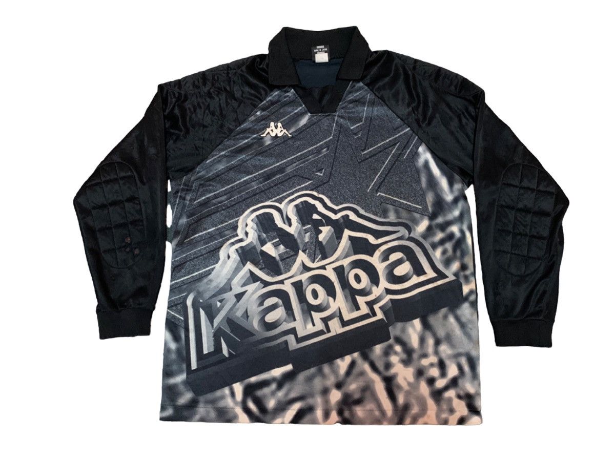 Japanese Brand × Kappa × Vintage 90s KAPPA BIG LOGO KEEPER JERSEY DISTRESSED Size US L / EU 52-54 / 3 - 1 Thumbnail