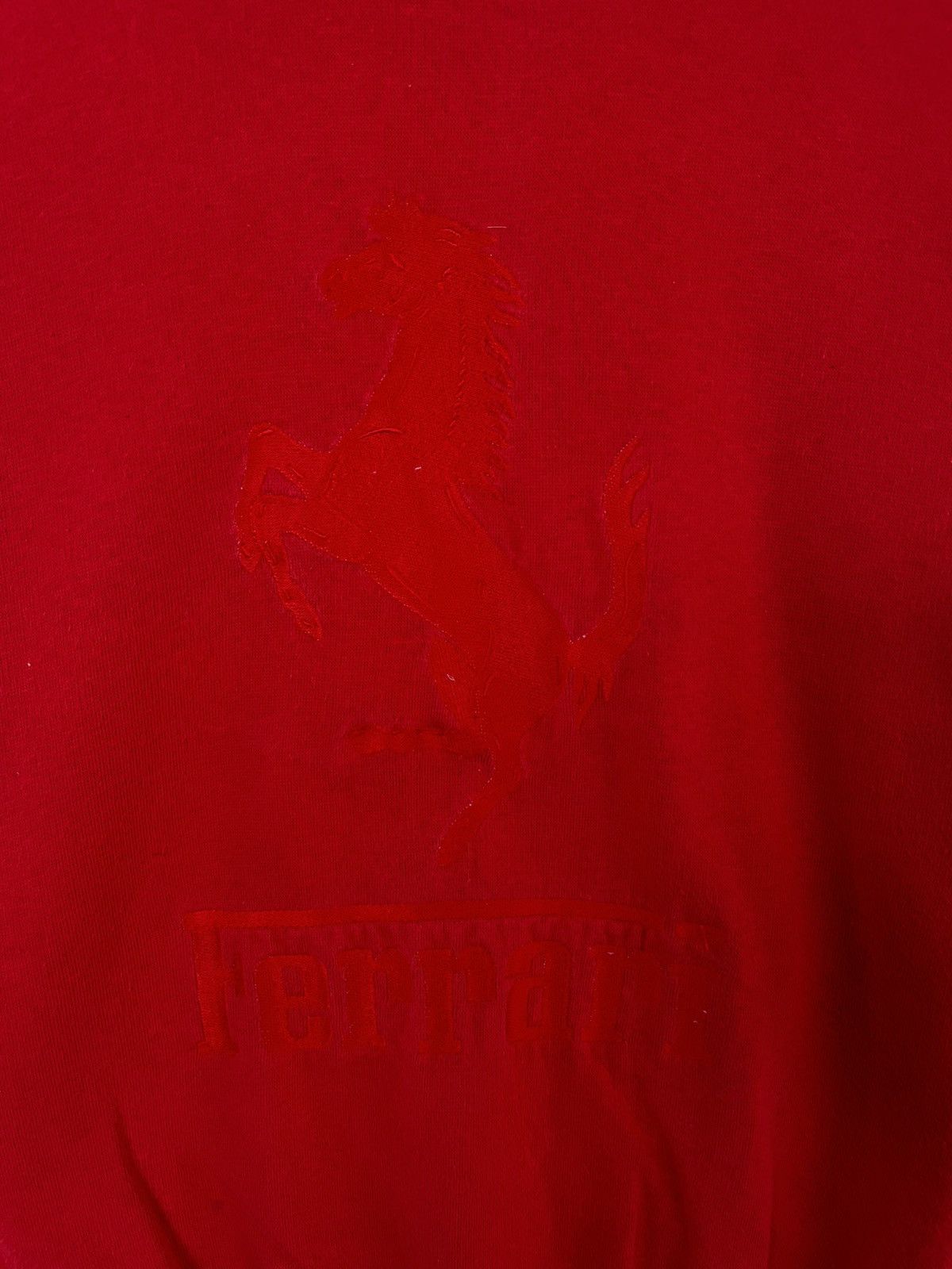 Ferrari Vintage 80s Ferrari Big Logo Sweatshirt Size US L / EU 52-54 / 3 - 3 Thumbnail