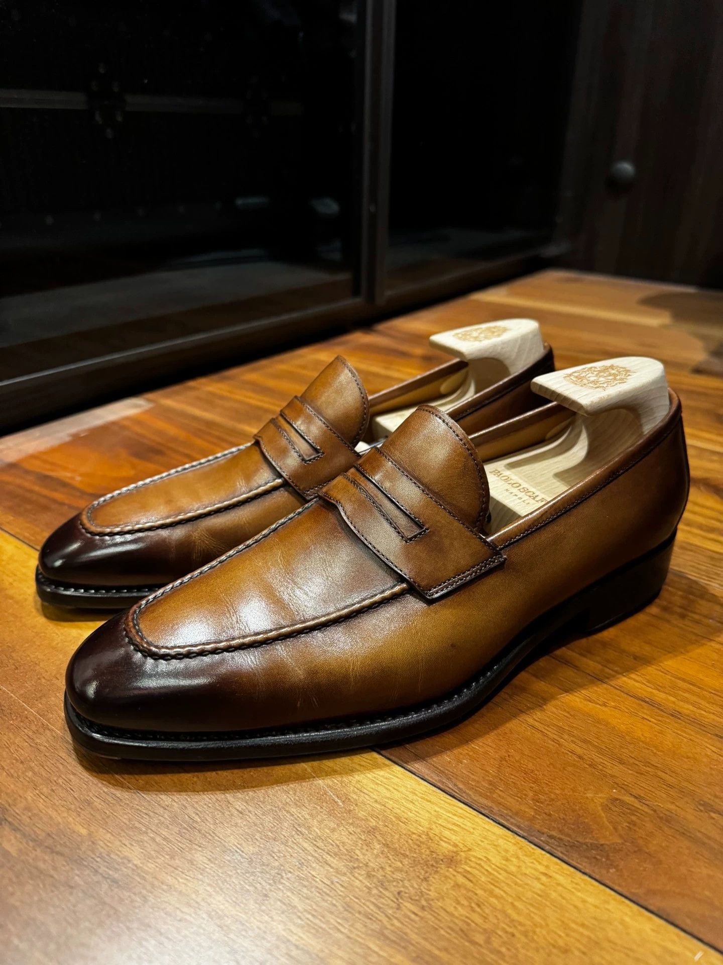 Other Paolo Scafora Handmade Brown Calfskin Loafer 39/40 Size US 6 / EU 39 - 1 Thumbnail