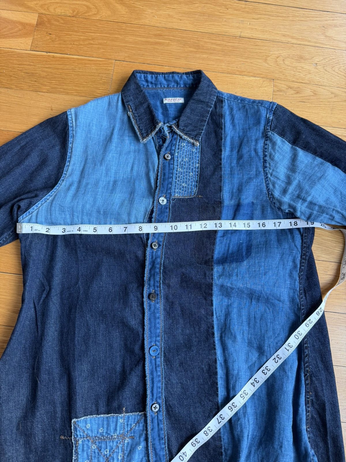 Kapital kapital blue patchwork denim shirt Size S / US 4 / IT 40 - 7 Thumbnail