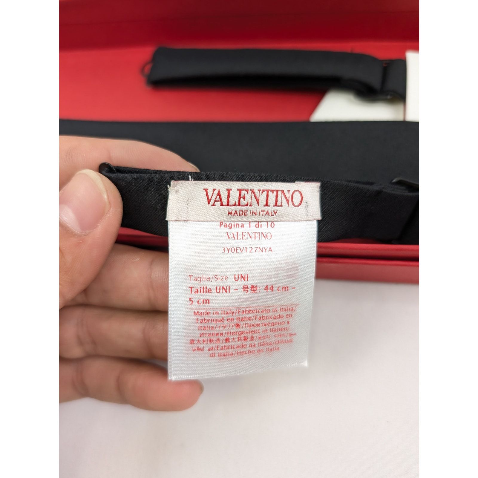 Valentino o1rshd1 Size: OS / Tie in Black Size ONE SIZE - 16 Thumbnail