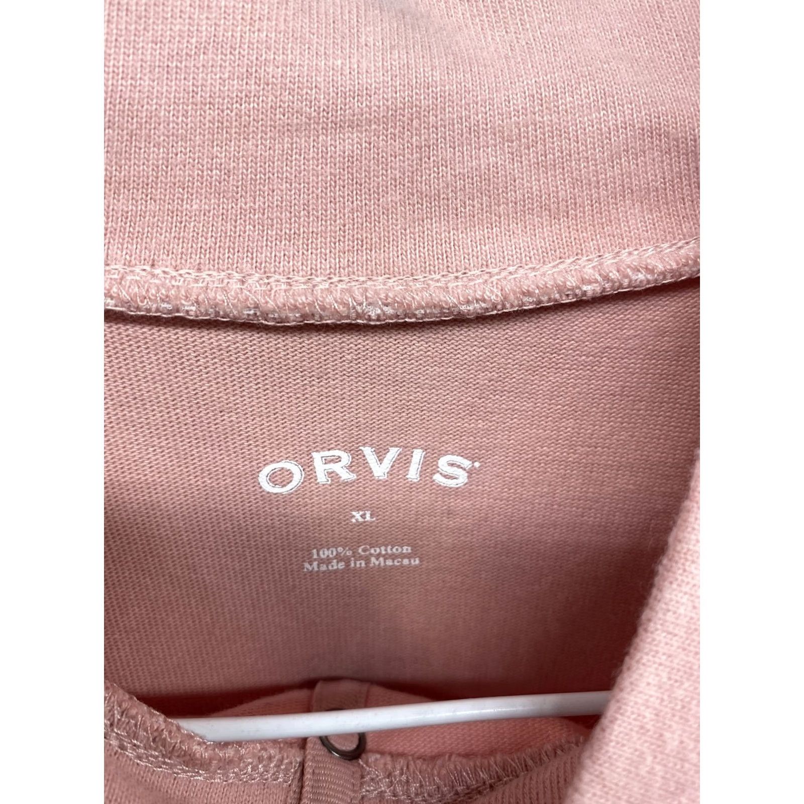 Orvis Orvis Women's Sweatshirt Pullover 1/4 Snap Pink 3/4 Sleeve XL Size Size XL / US 12-14 / IT 48-50 - 3 Thumbnail