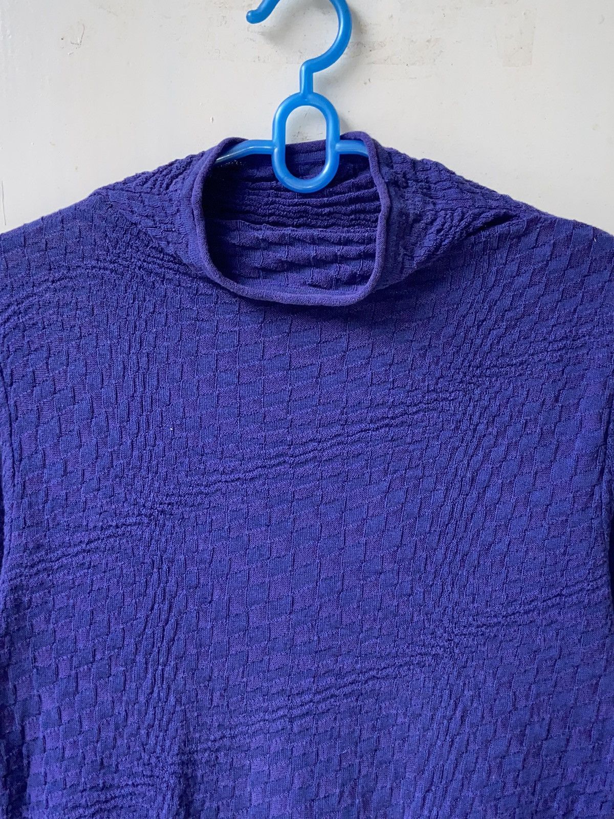 Issey Miyake HEART HAAT Purple Knit T-shirt Size S / US 4 / IT 40 - 8 Thumbnail