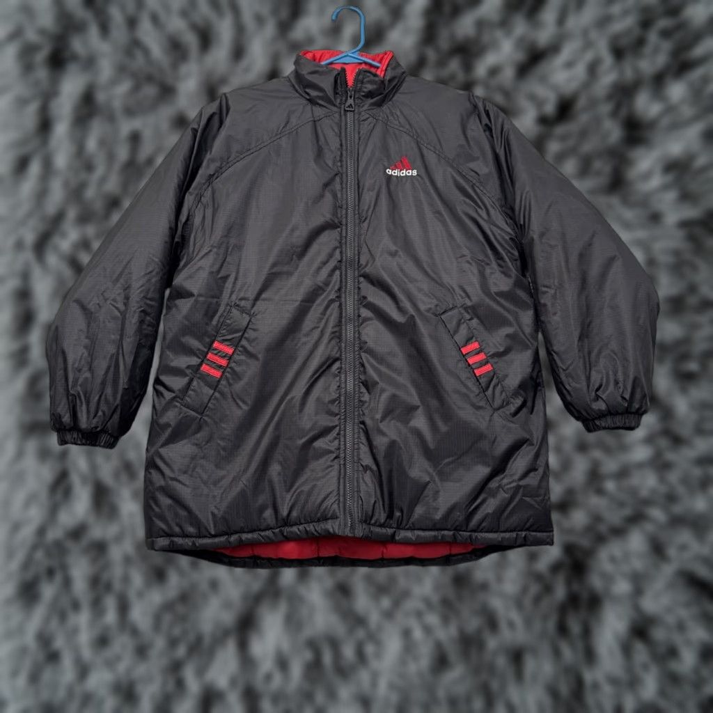 Adidas VINTAGE Adidas Y2K Puffer Jacket Mens XL Red 90s Retro Sportswear Streetwear Athleisure Coat Puffer Mens Size US XL / EU 56 / 4 - 1 Thumbnail