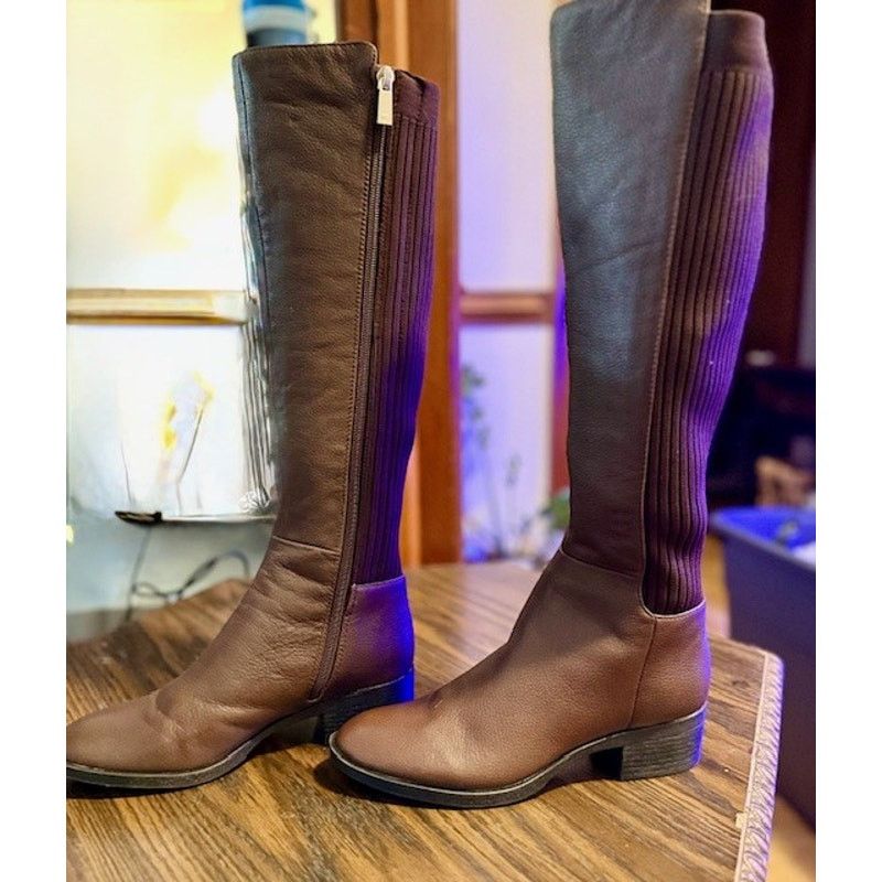 Kenneth Cole Kenneth Cole Brown Leather Knee High Riding Boots Size 6 Size US 6 / IT 36 - 3 Thumbnail