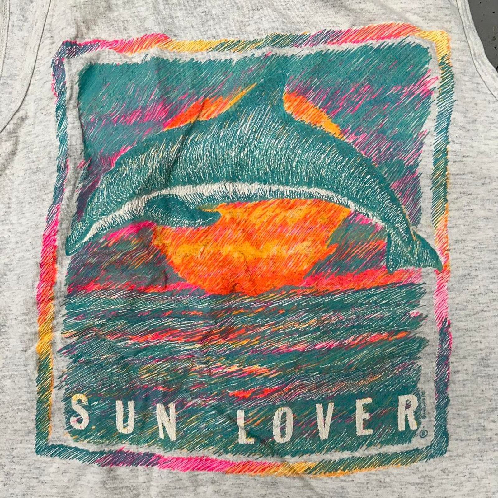 Other VTG 80s Sun Lover Tank Top Size XL / US 12-14 / IT 48-50 - 2 Thumbnail