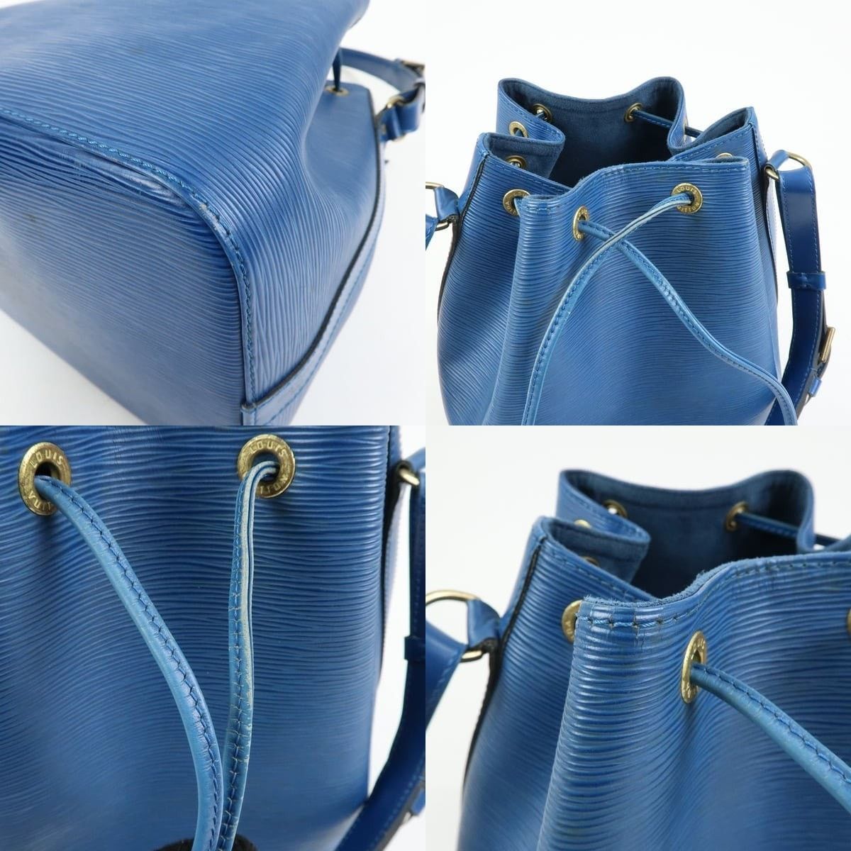 Louis Vuitton Louis Vuitton Epi Petit Noe Shoulder Bag Leather Bucket Blue Size ONE SIZE - 6 Thumbnail