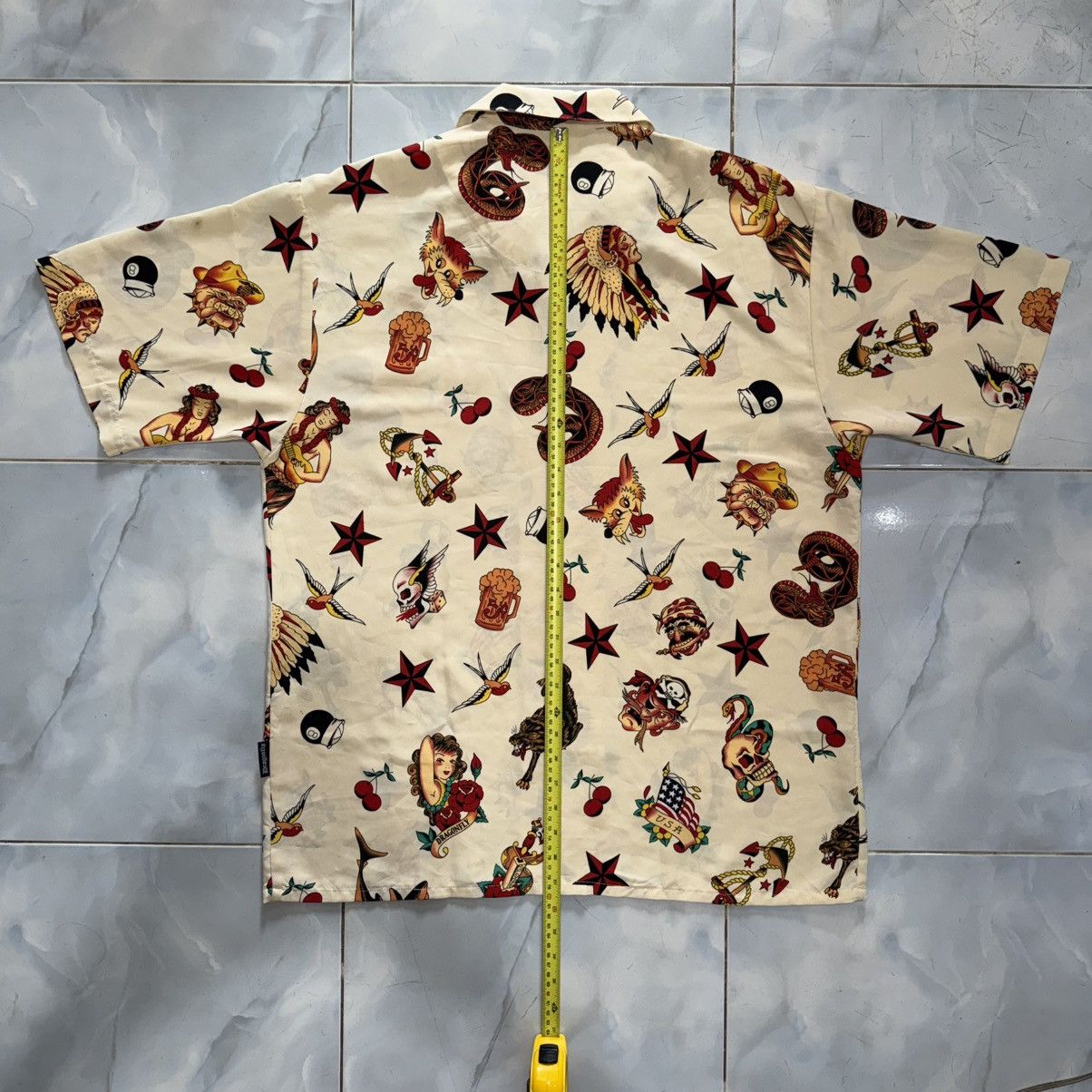 Dragonfly Vtg Y2K Dragonfly Traditional Tattoo Hawaiian Shirt Size US XL / EU 56 / 4 - 14 Thumbnail