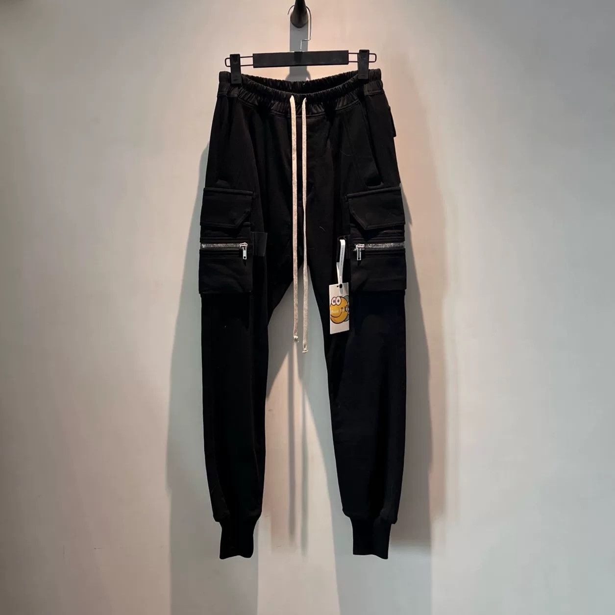 Rick Owens rick owens elastic drawstring cargo pants Size US 34 / EU 50 - 1 Thumbnail