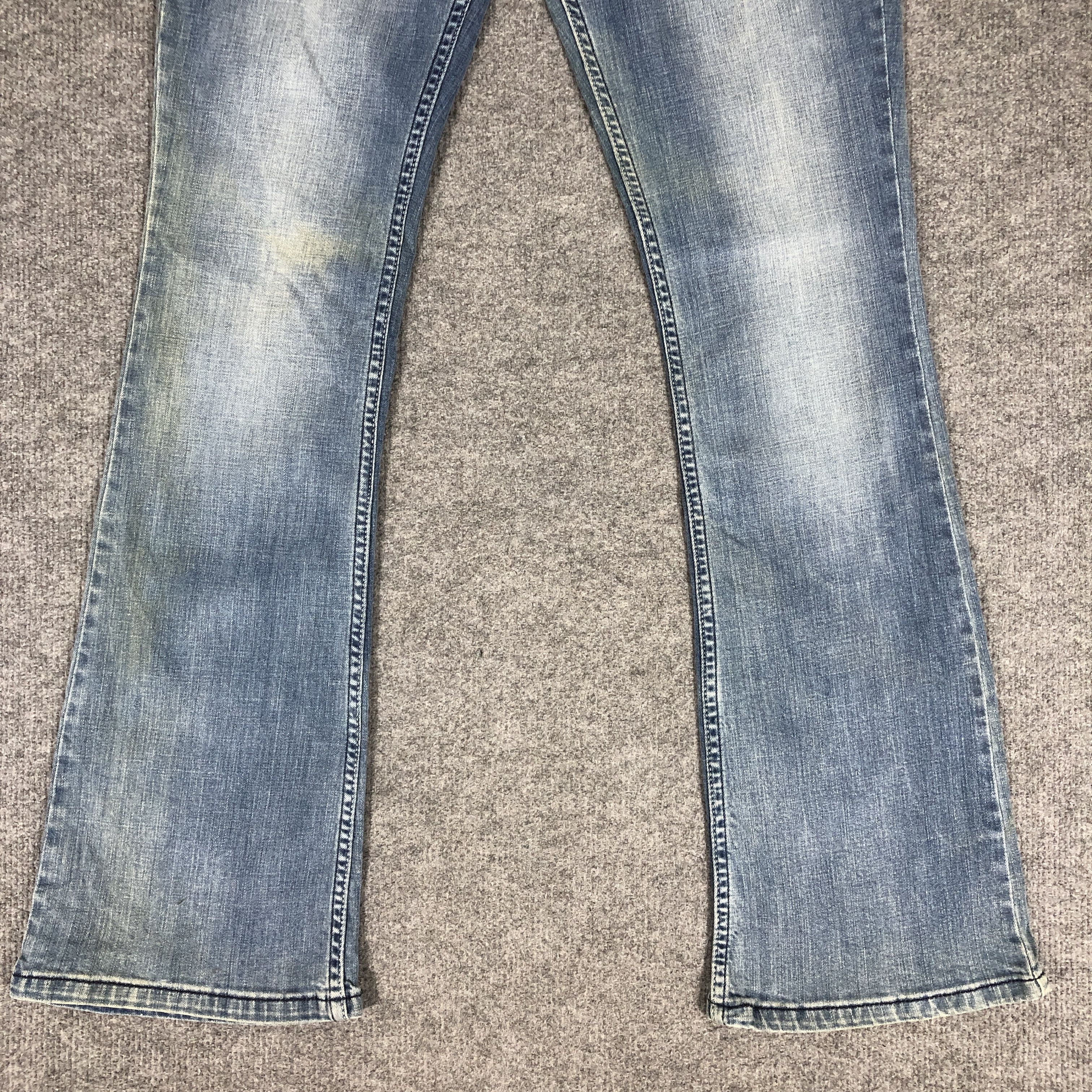 Levi's × Vintage Womens Vintage Levis 524 Jeans Flare Too Superlow L1111W Size 30" / US 8 / IT 44 - 3 Thumbnail