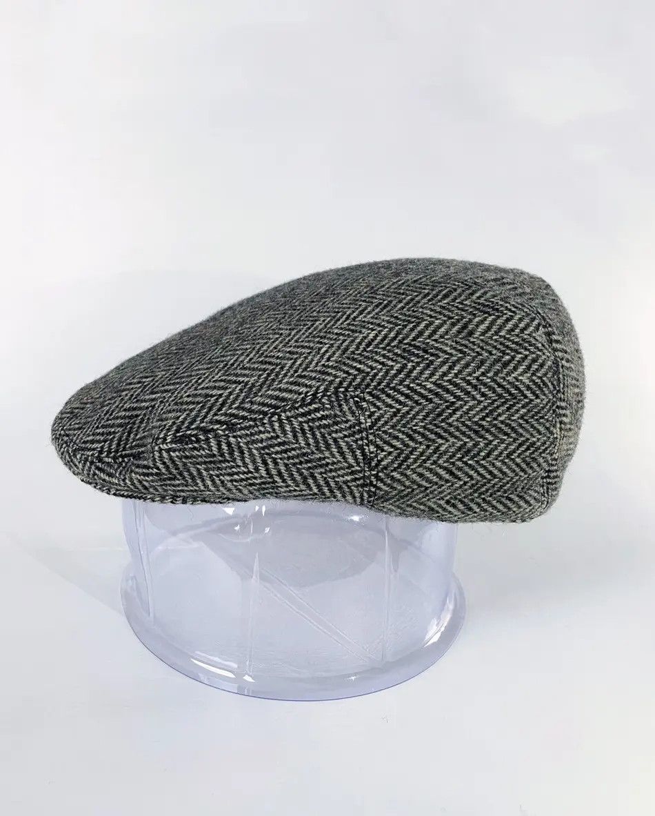 Ralph Lauren × Rugby Ralph Lauren RL Rugby Wool Tweed Thick Flat Cap Beret Hat Peaked Cap Size ONE SIZE - 1 Thumbnail