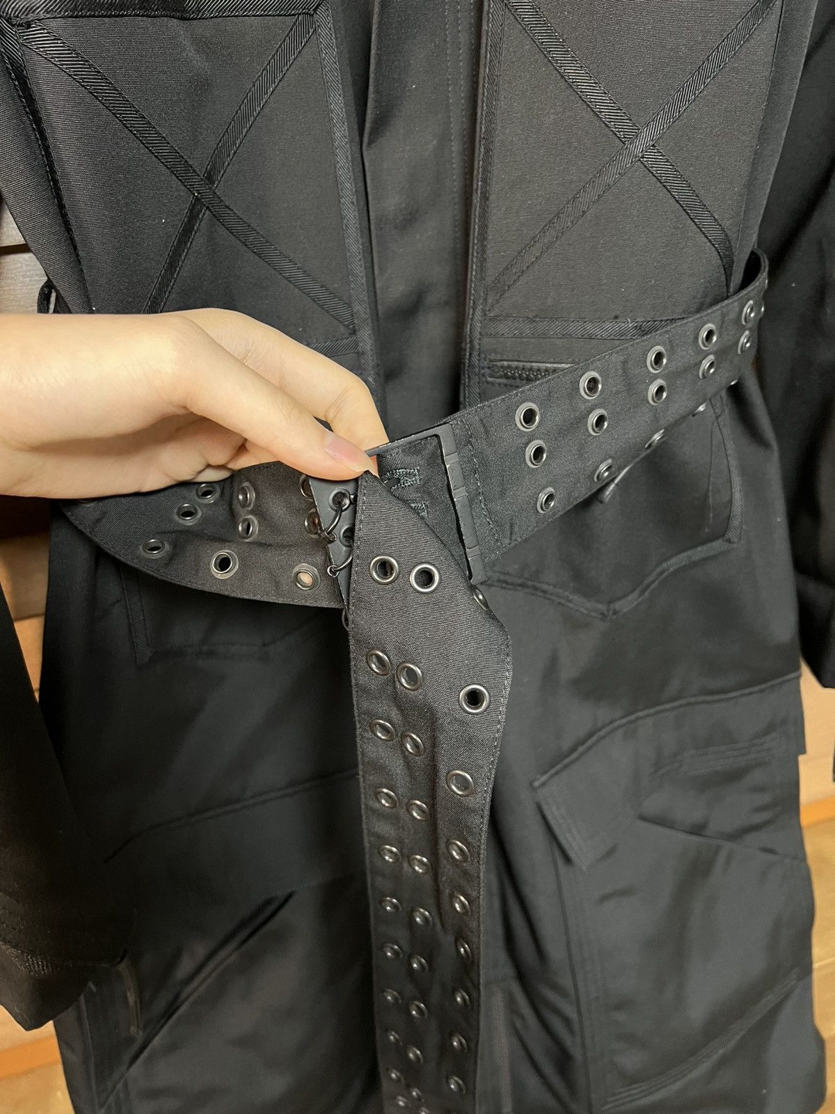 52]Dior homme 03aw luster military napoleon parka