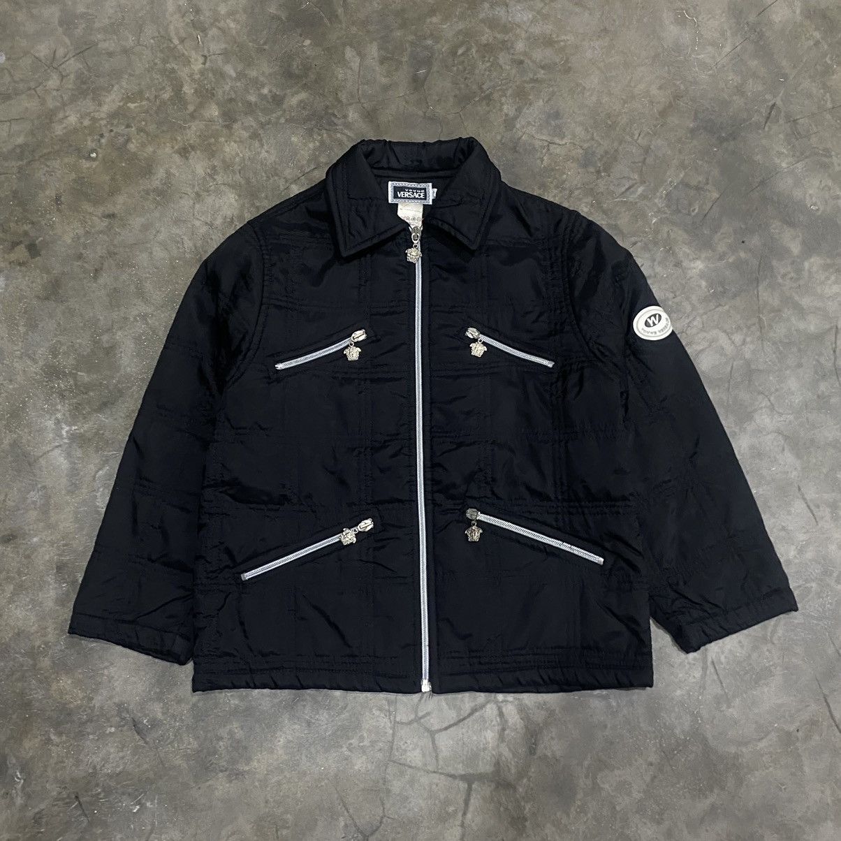 Versace Versace Young Multi Zip Pocket Biker Jacket Size US S / EU 44-46 / 1 - 1 Thumbnail