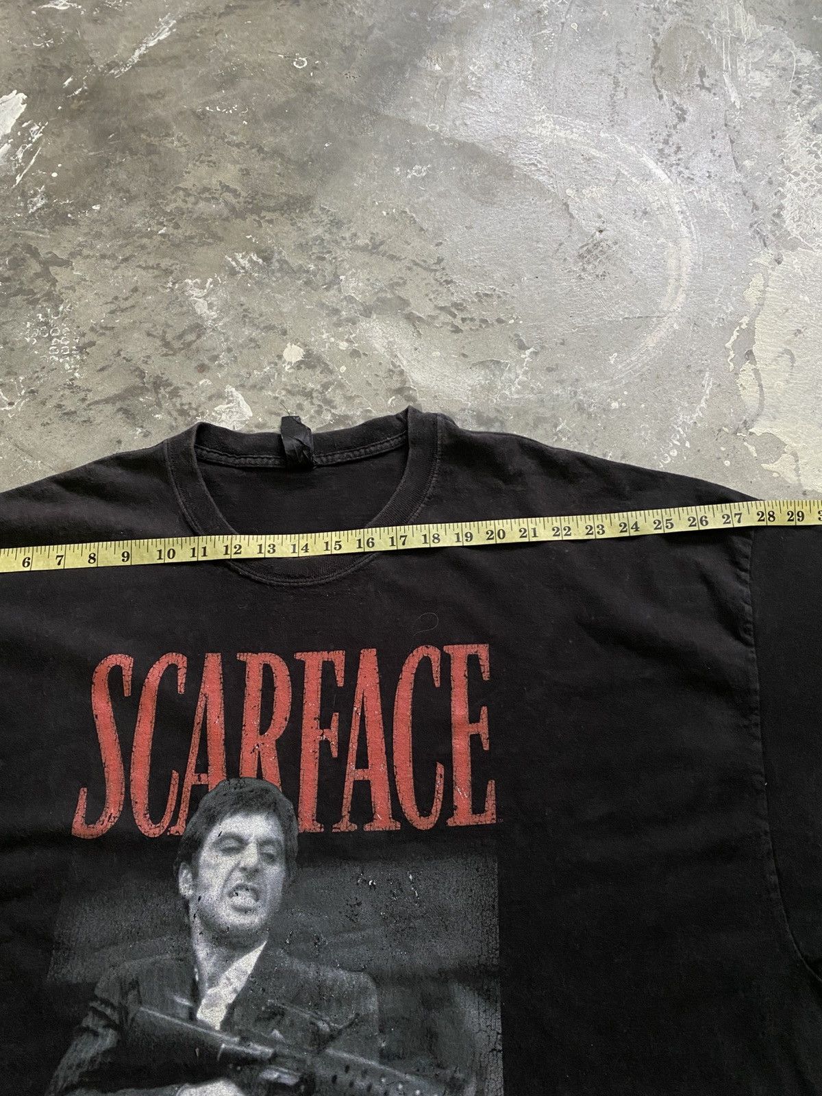 Vintage Tony Montana Scarface Vintage Movie Plain Faded Tee Size US XXL / EU 58 / 5 - 11 Thumbnail