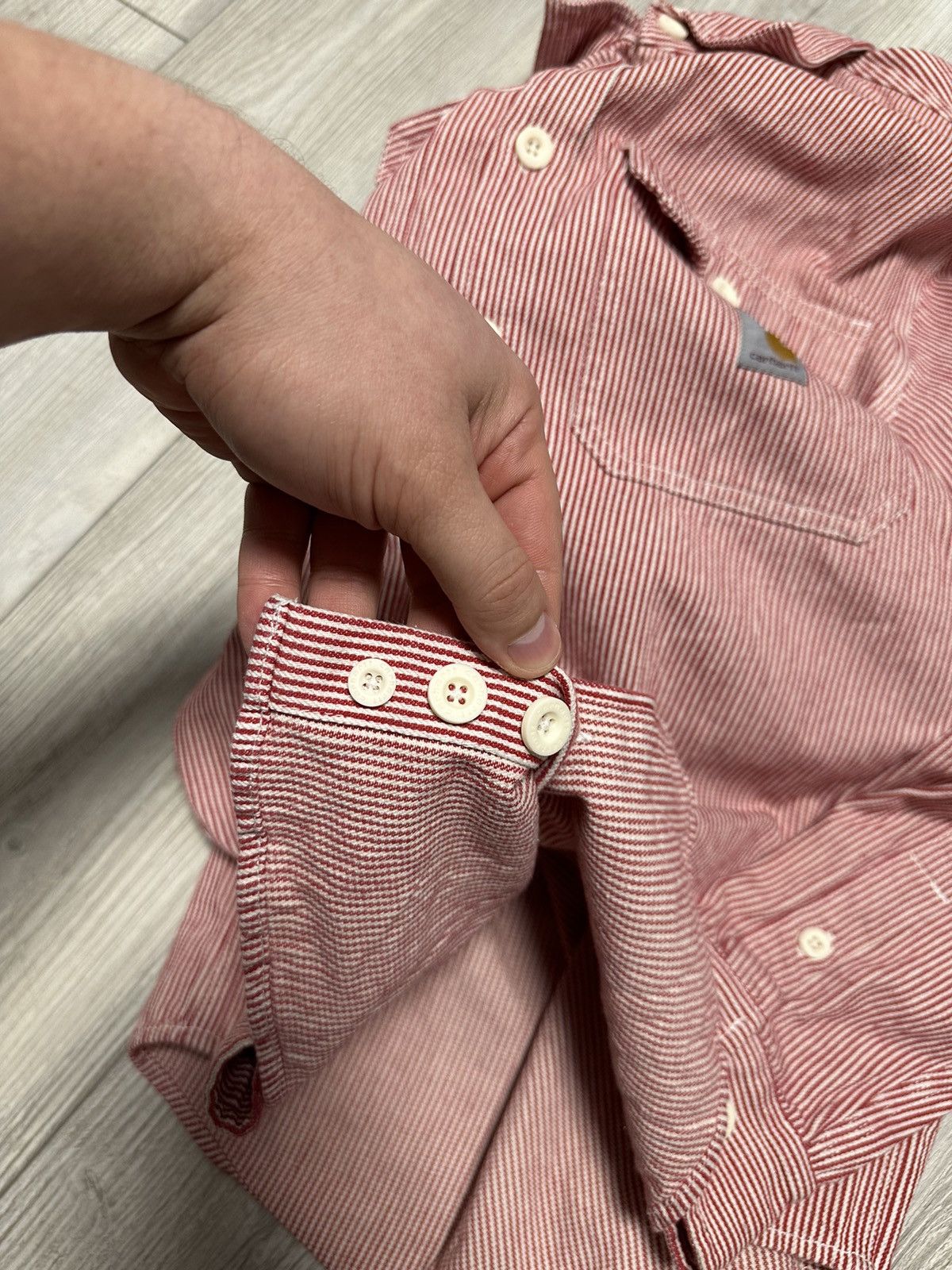Carhartt Carhartt Logo Red Striped Flannel Harbor Shirt Size US M / EU 48-50 / 2 - 5 Thumbnail