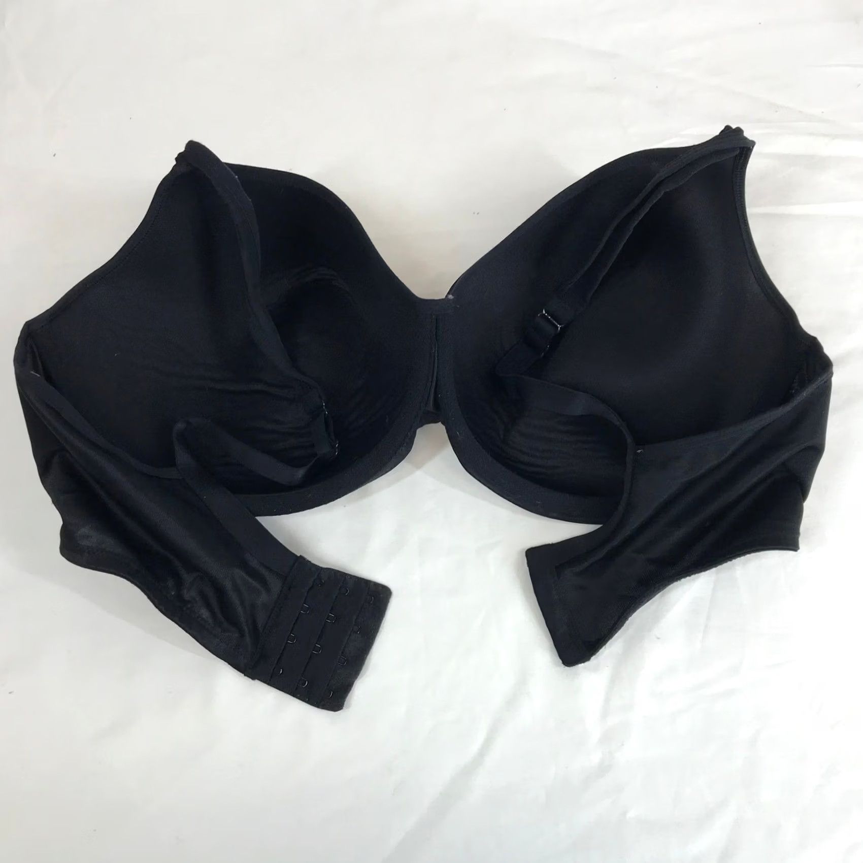Vintage VINTAGE? No — Cacique Balconette Bra Black 42DDD Plus Size Underwire Seamless Shapewear Womens Size ONE SIZE - 4 Thumbnail