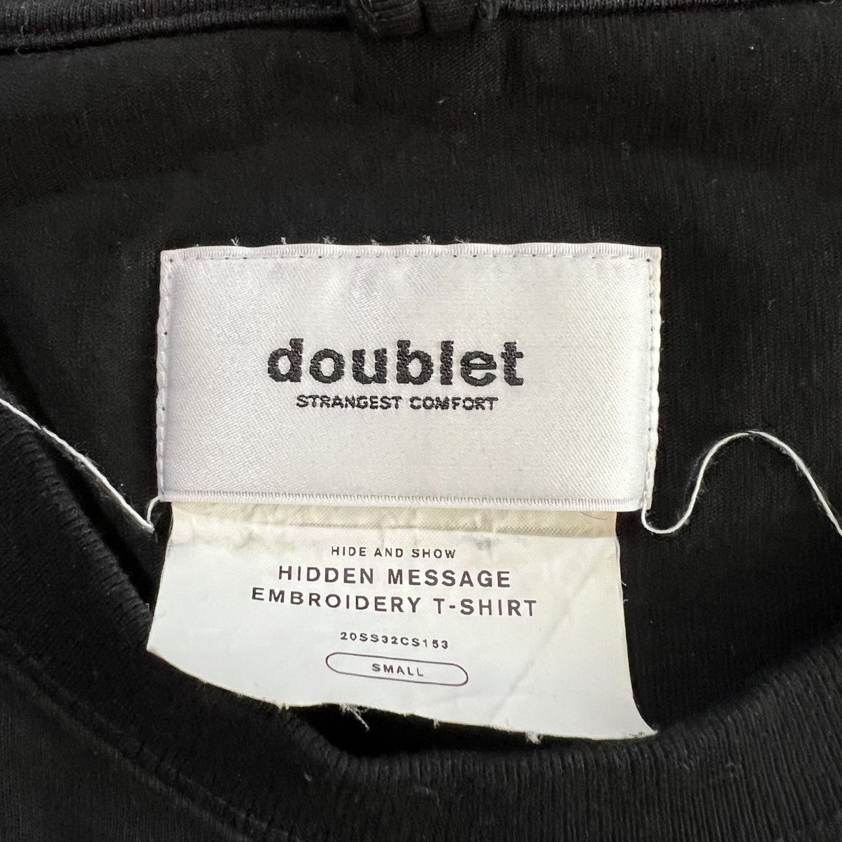 Doublet Doublet Secret Message “I Love You” Black Shirt Size US S / EU 44-46 / 1 - 5 Thumbnail