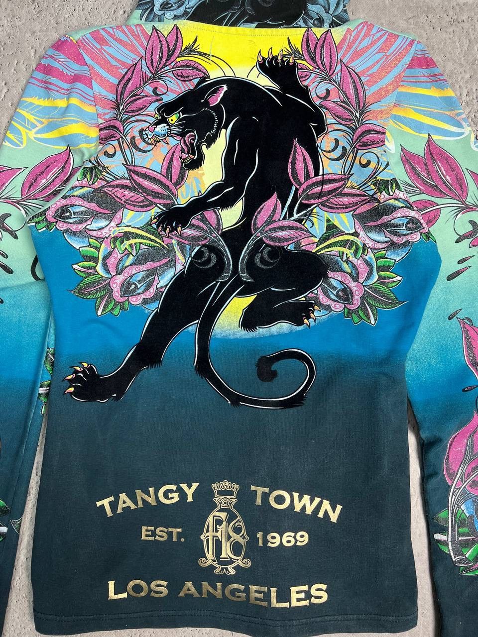 Ed Hardy × Vintage Vintage Ed Hardy Hoodie love kill slowly skull panther Y2K Size US L / EU 52-54 / 3 - 8 Thumbnail
