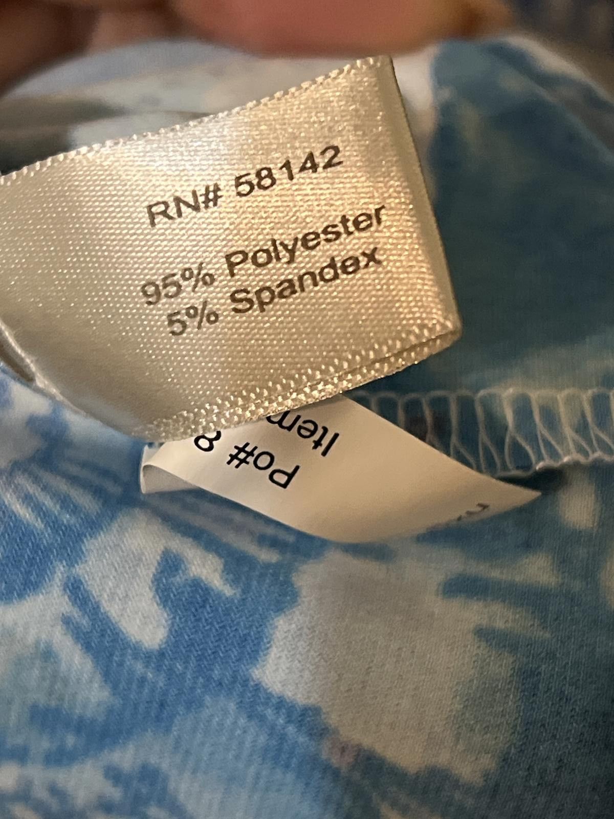 Other Boston Proper Blue White Floral Wrap Dress Buckle Detail Size XXL / US 16-18 / IT 52-54 - 6 Thumbnail