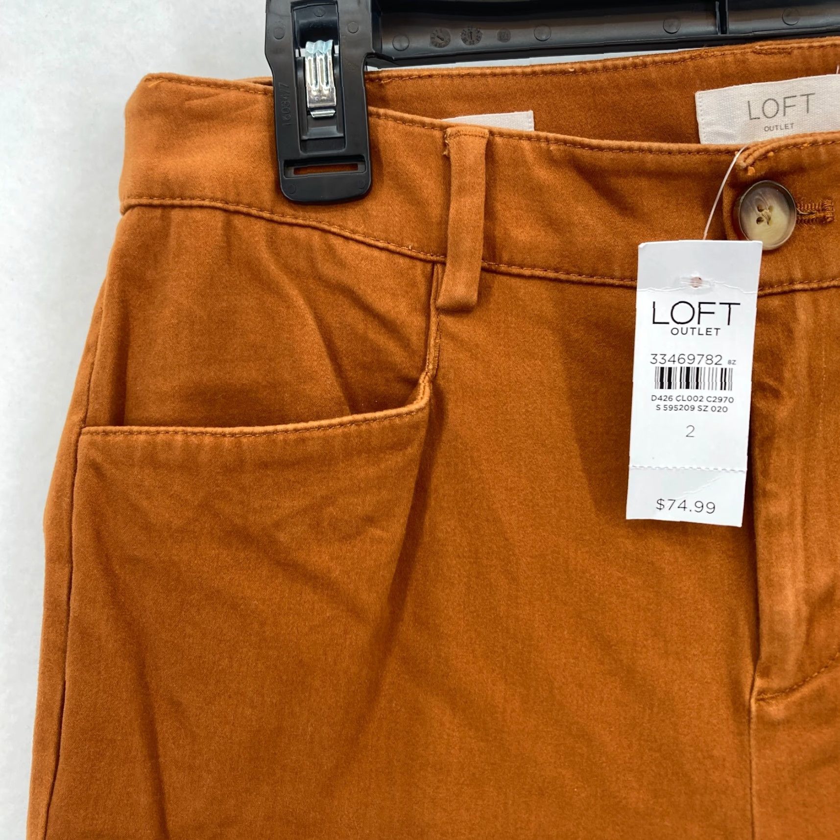 Ann Taylor LOFT Outlet Skinny Ankle Pants Women's 2 Brown Stretch Fabric Slim Leg Mid Rise Ann Taylor Pants Womens Brown Slim Ankle Length Capable 2 Size 30" / US 8 / IT 44 - 3 Thumbnail
