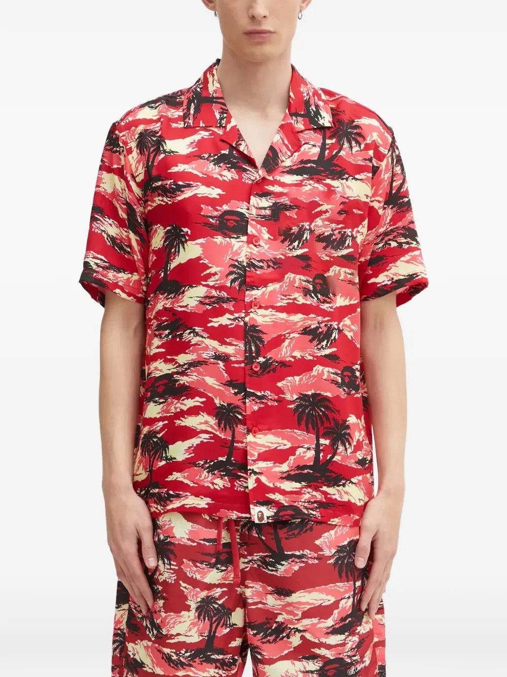Other Palm-Print Shirt – Tropical Style with Relaxed Summer Energy Size US S / EU 44-46 / 1 - 1 Thumbnail