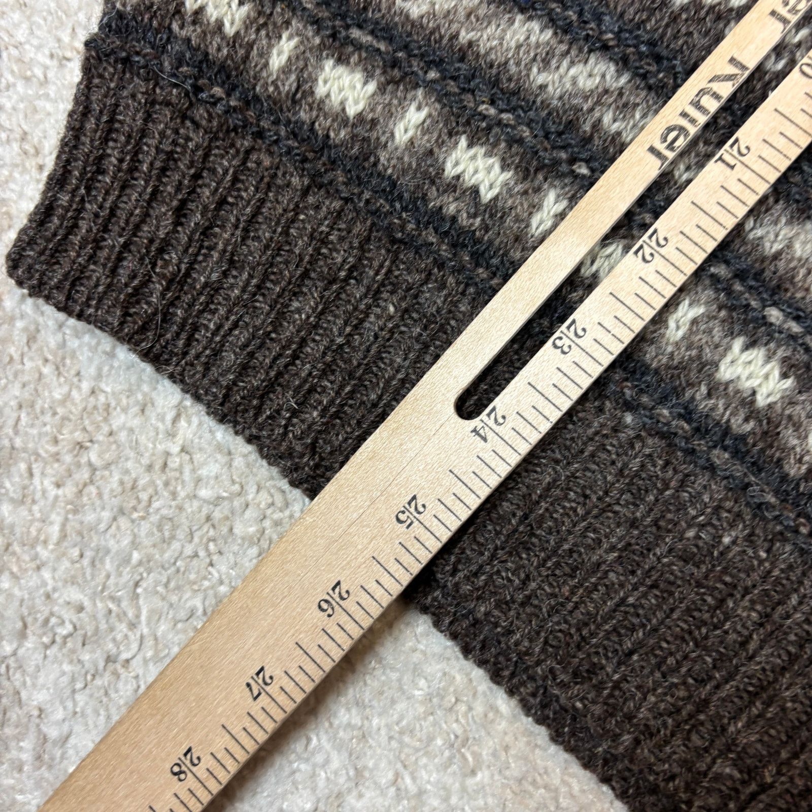 Rei × Vintage VTG 90s REI Wool Fair Isle Button Pullover Sweater Men's S Size US S / EU 44-46 / 1 - 6 Thumbnail