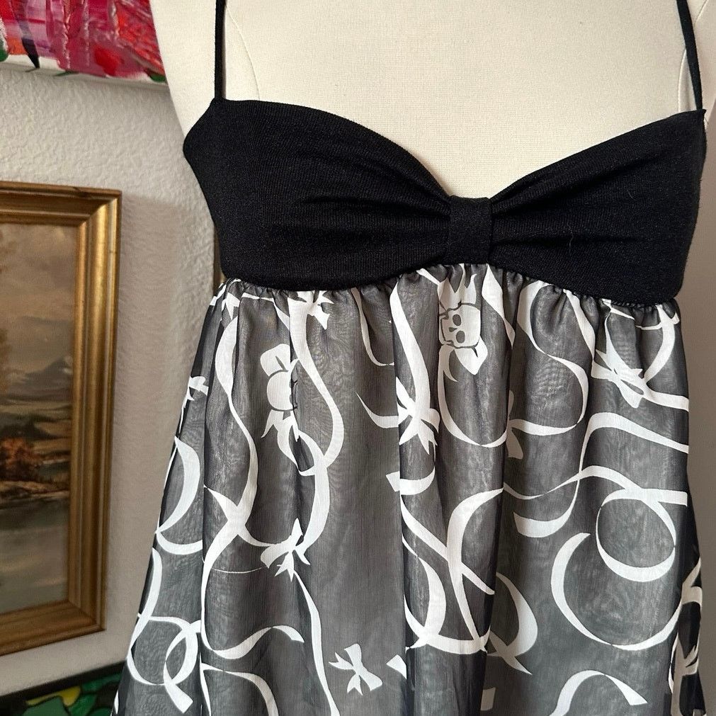Japanese Brand fita japanese skull white and black babydoll top Size XS / US 0-2 / IT 36-38 - 2 Thumbnail