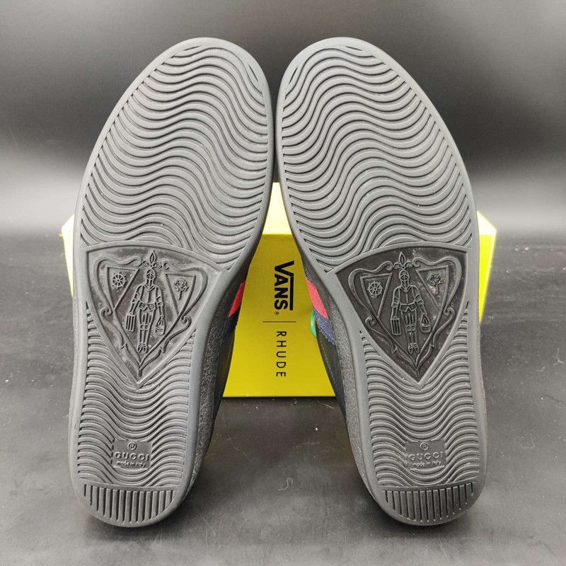 Gucci Gucci ACE Black Stylish Sneakers for Men - Size US 10.5 / EU 43-44 - 4 Thumbnail