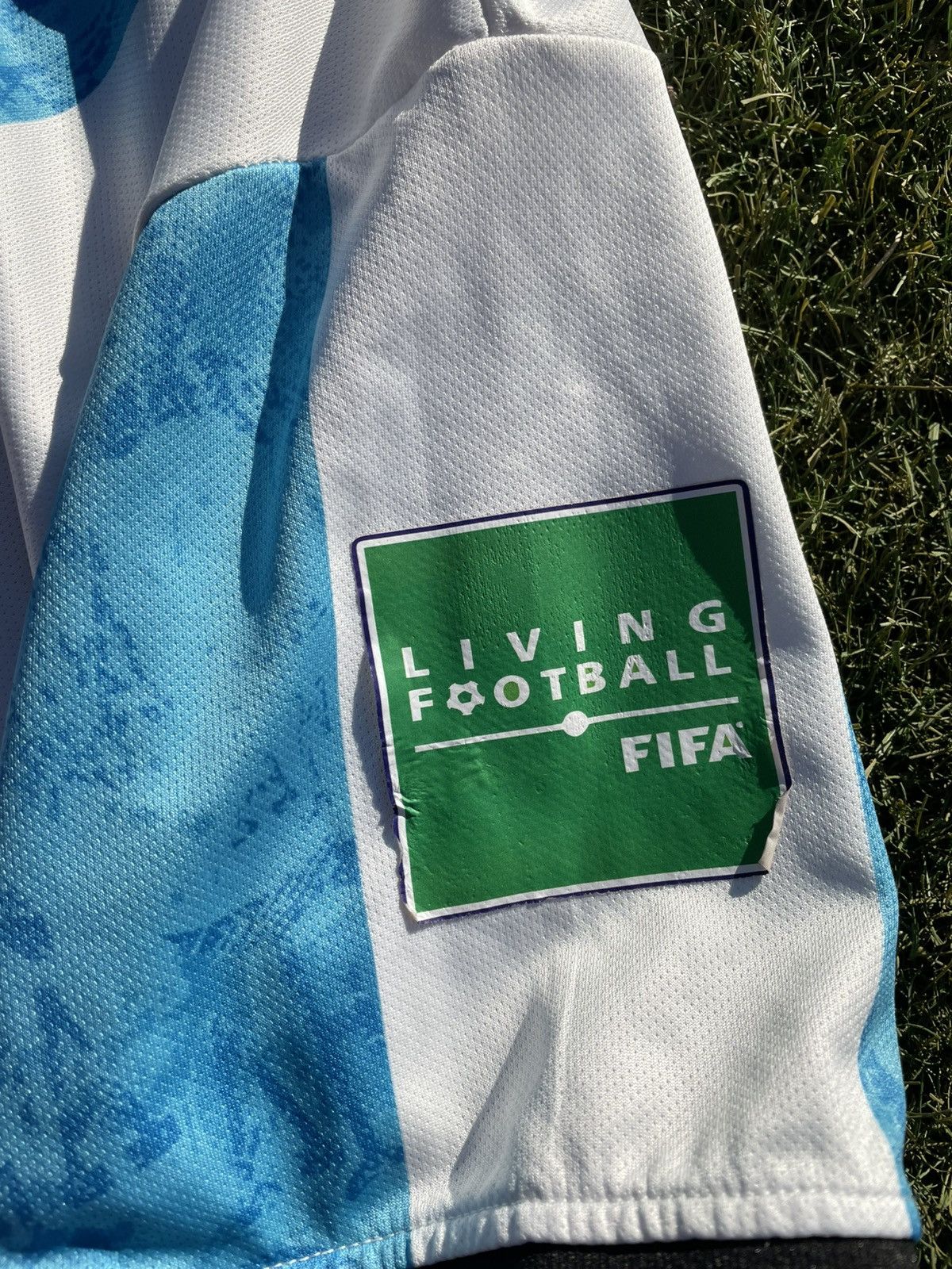 Adidas Adidas Argentina 2022 World Cup Authentic Home Jersey #7 Size US L / EU 52-54 / 3 - 8 Thumbnail