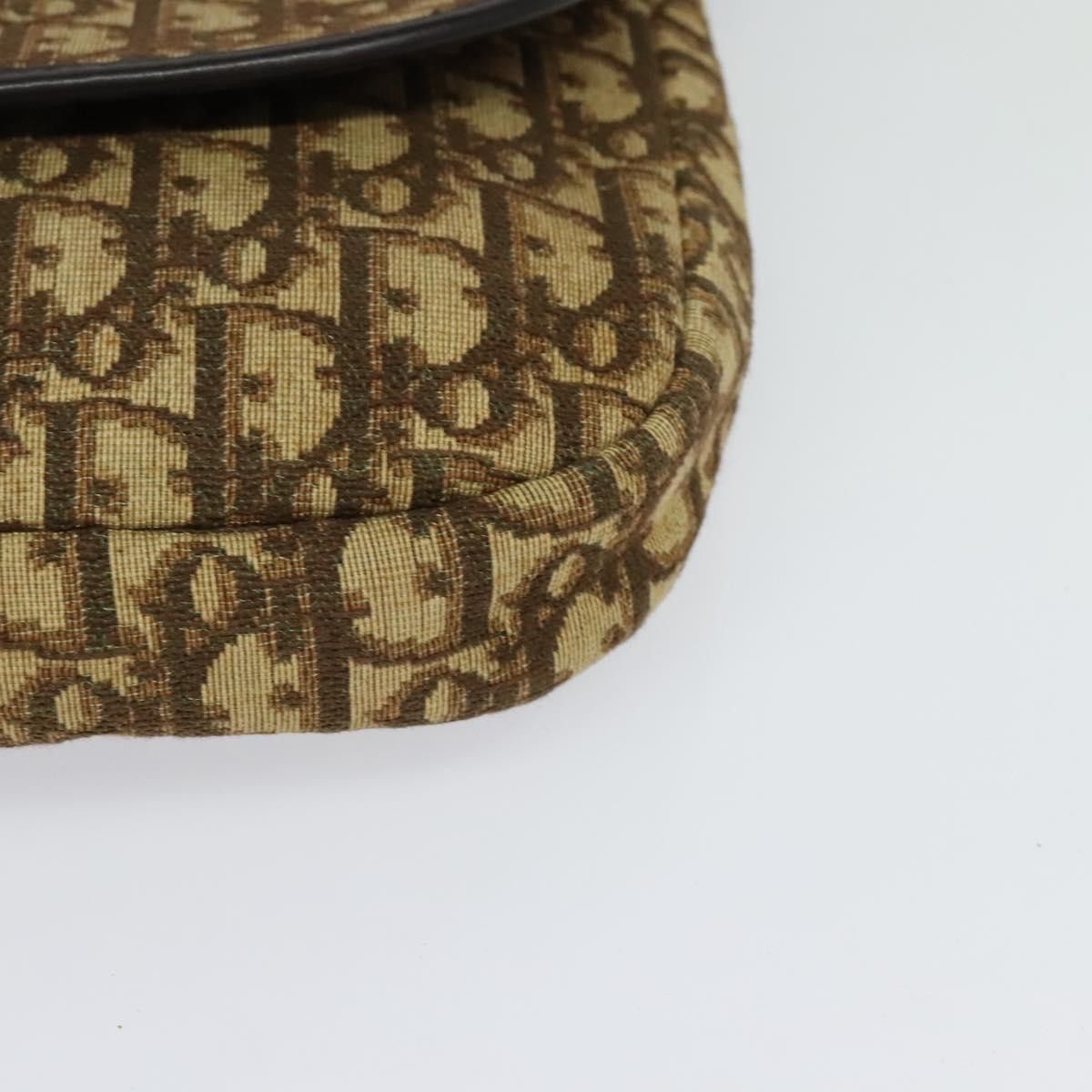 Dior DIOR Trotter Canvas Shoulder Bag Brown Gold Size ONE SIZE - 14 Thumbnail