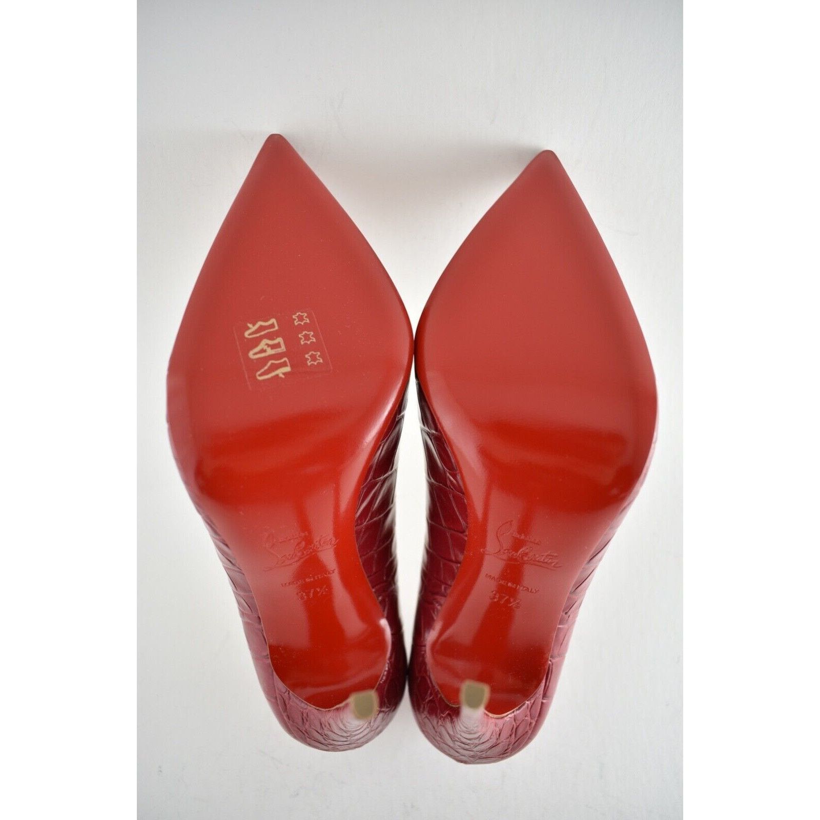 Christian Louboutin So Kate 120 Persan Pink Red Croc Ali Stiletto Heel Pump 37.5 Size US 7.5 / IT 37.5 - 12 Thumbnail
