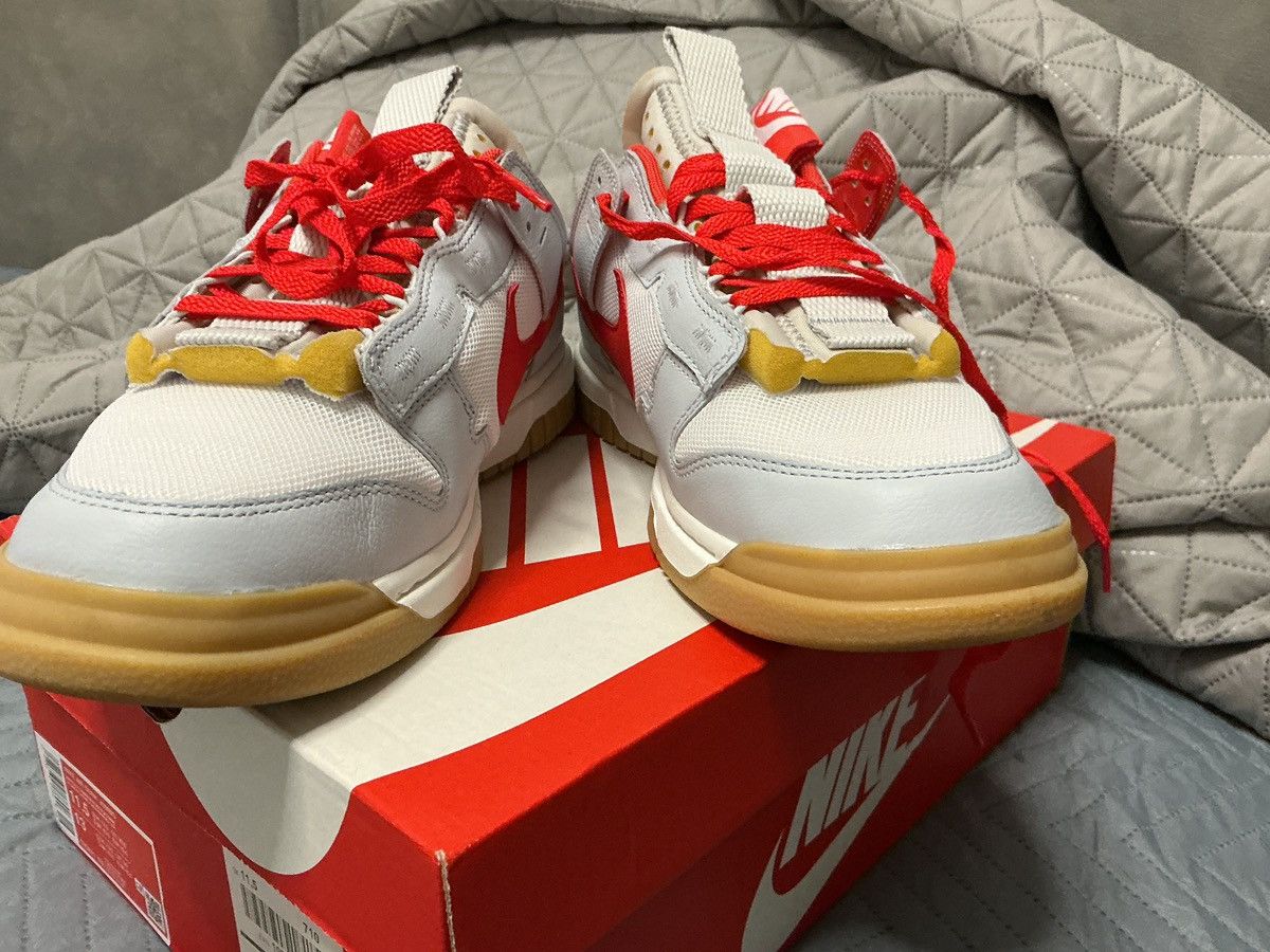 Nike Nike Air Dunk Jumbo - new with box - white/red - size 11.5 Size US 11.5 / EU 44-45 - 17 Thumbnail