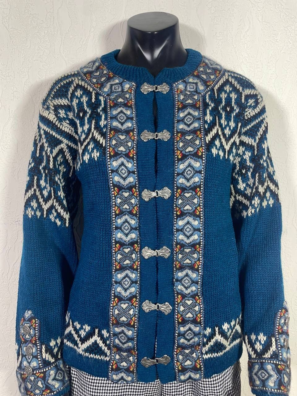 Nordstrom Norwegian NORDSTRIKK Wool Cardigan Sweater, size 42-48 Size L / US 10 / IT 46 - 2 Thumbnail