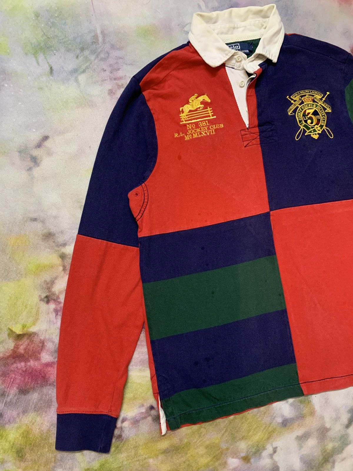 Polo Ralph Lauren Vintage 90’s Polo Ralph Lauren Rugby Shirt Size US M / EU 48-50 / 2 - 3 Thumbnail